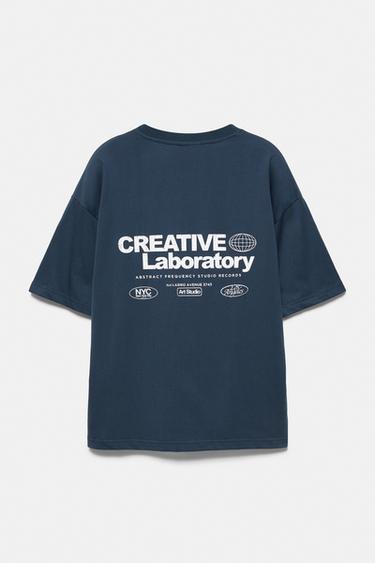 Creative Laboratory graphic T-shirt — Navy 8