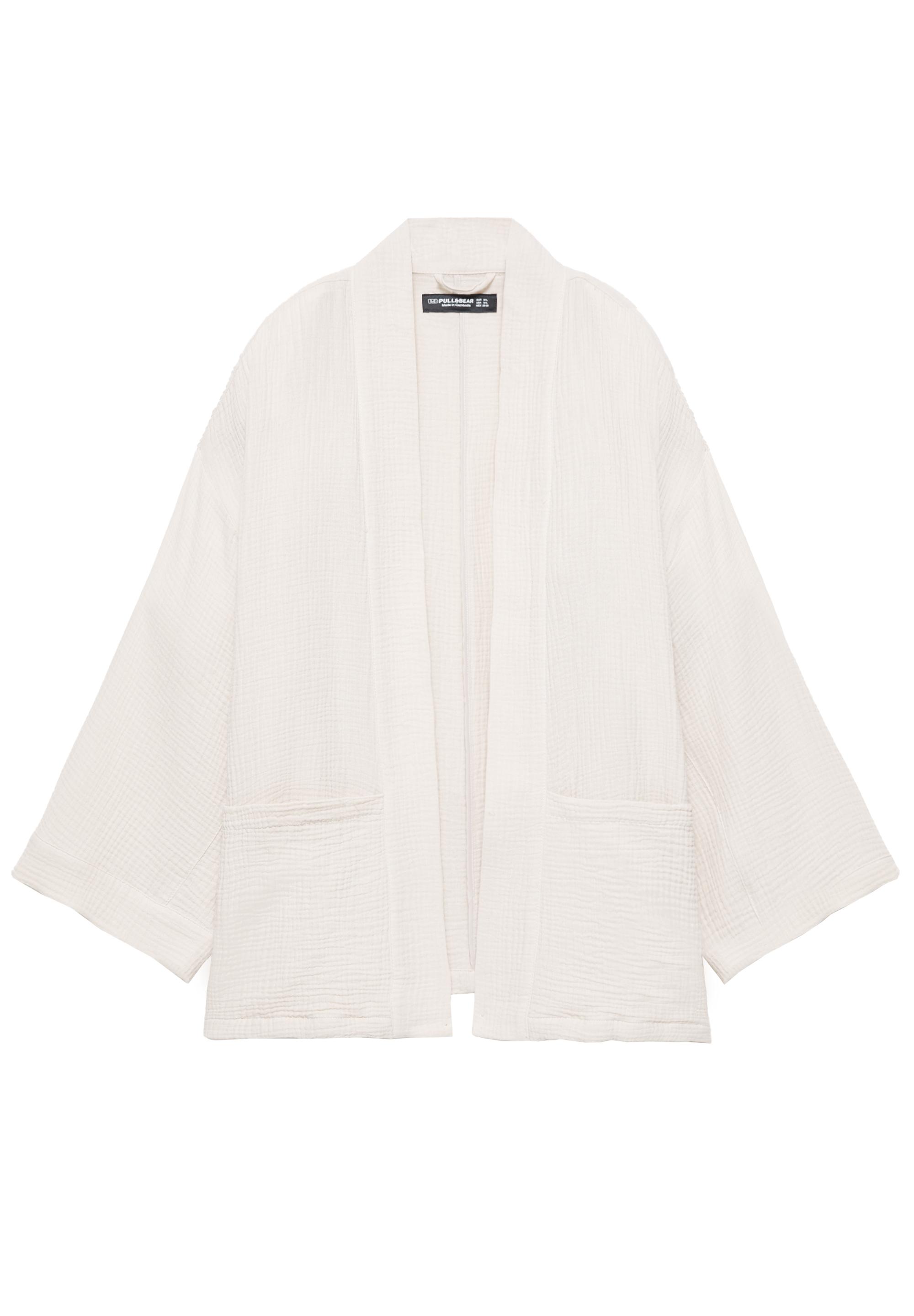 Crepe kimono — Ecru
