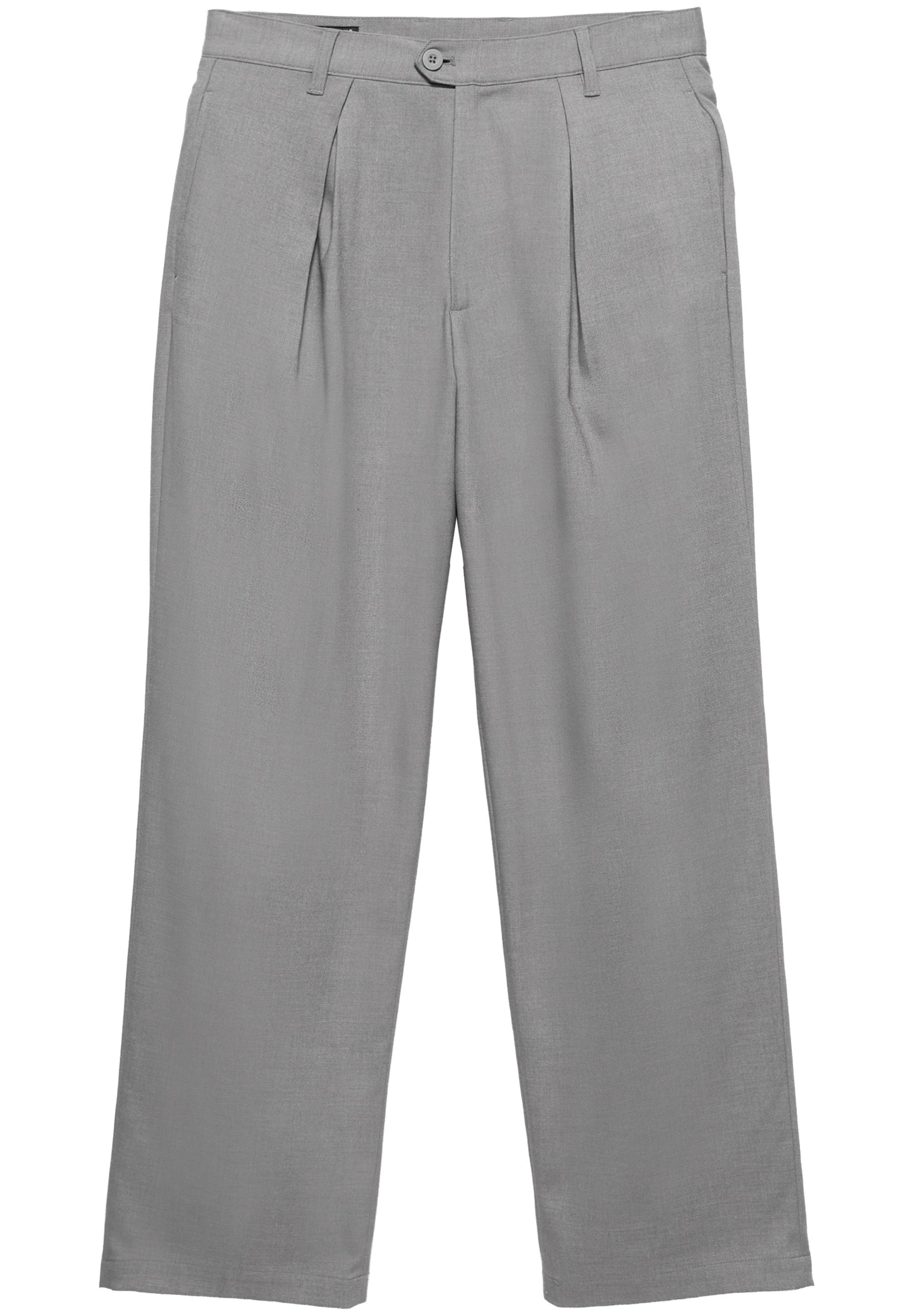 Darted tailored straight trousers — Grey