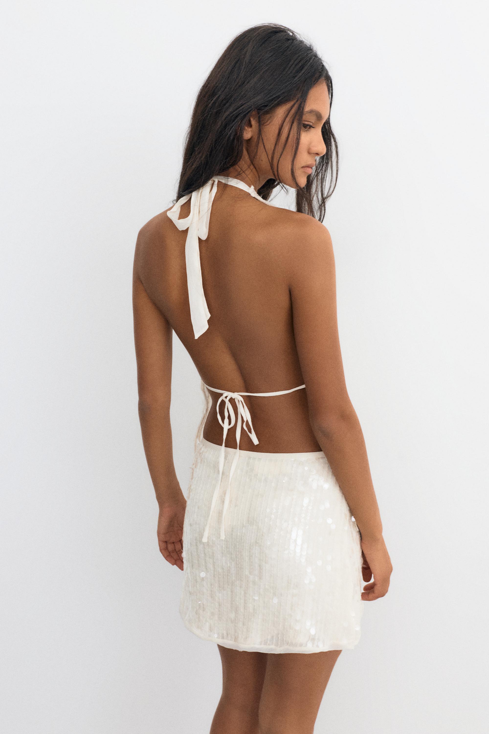 Pullu halter top - Görsel 17