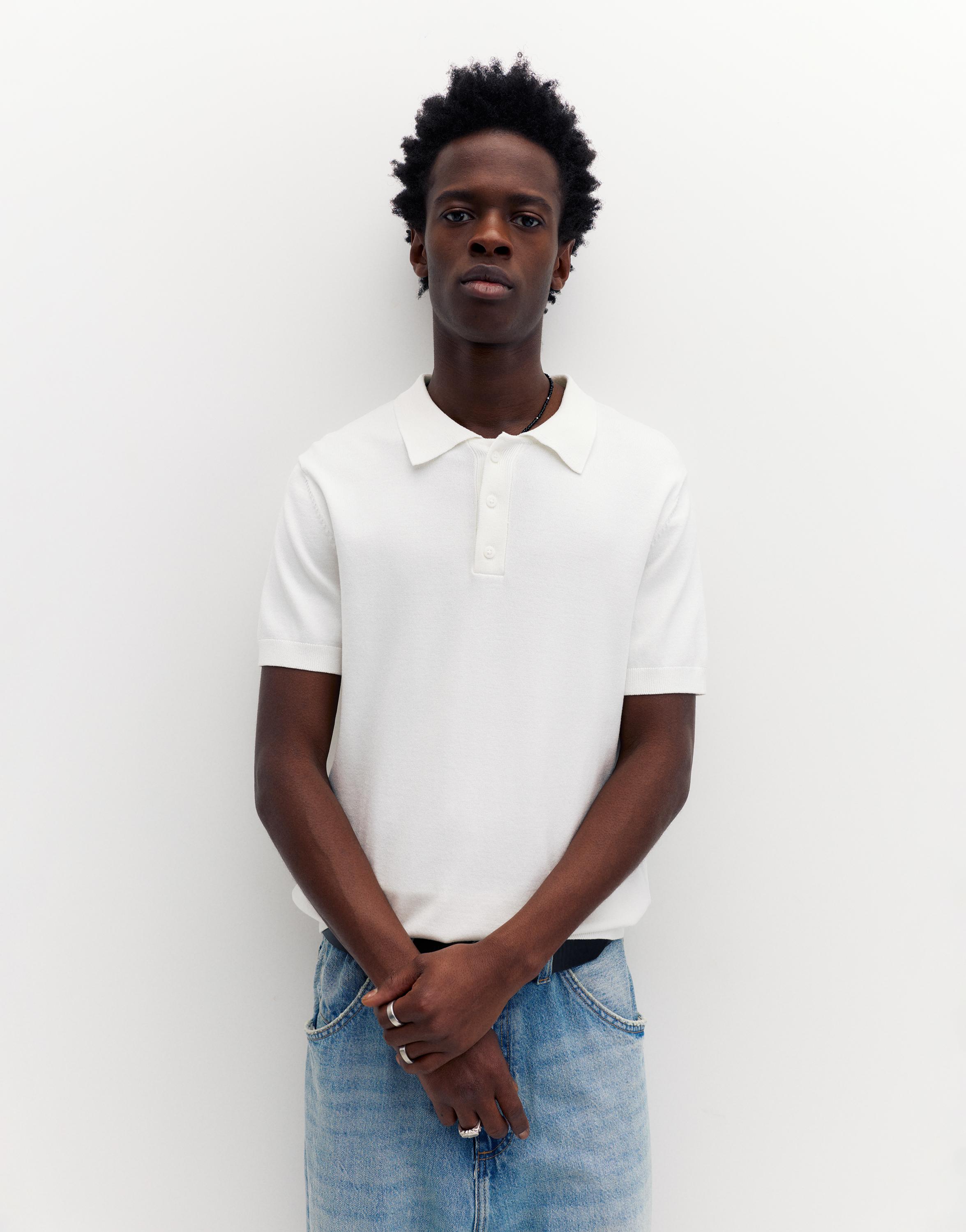 Kısa kollu örgü polo - Görsel 25