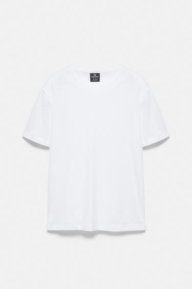 Slim fit basic T-shirt — White 5