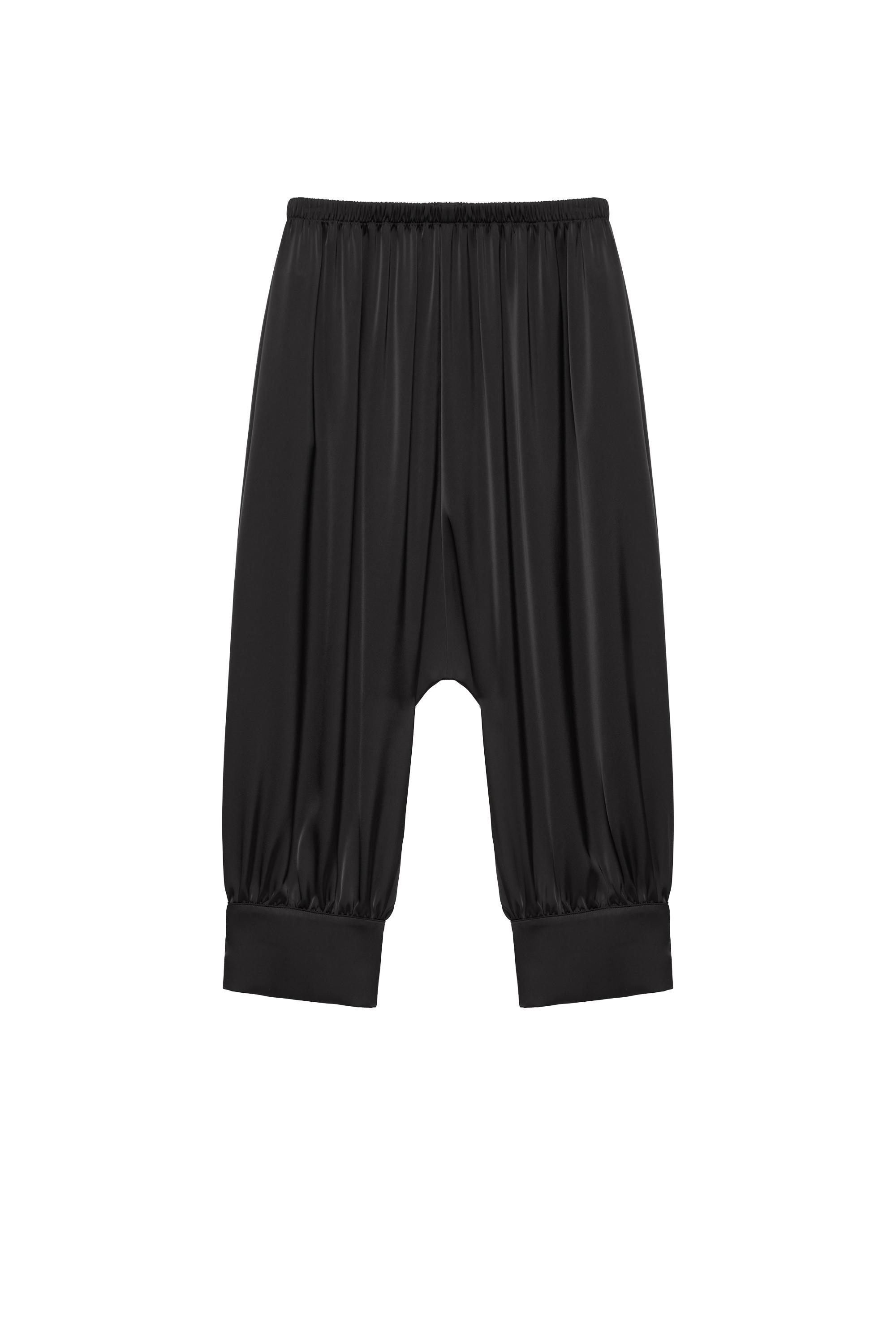 Pull&Bear Saten kapri şalvar pantolon görsel 3