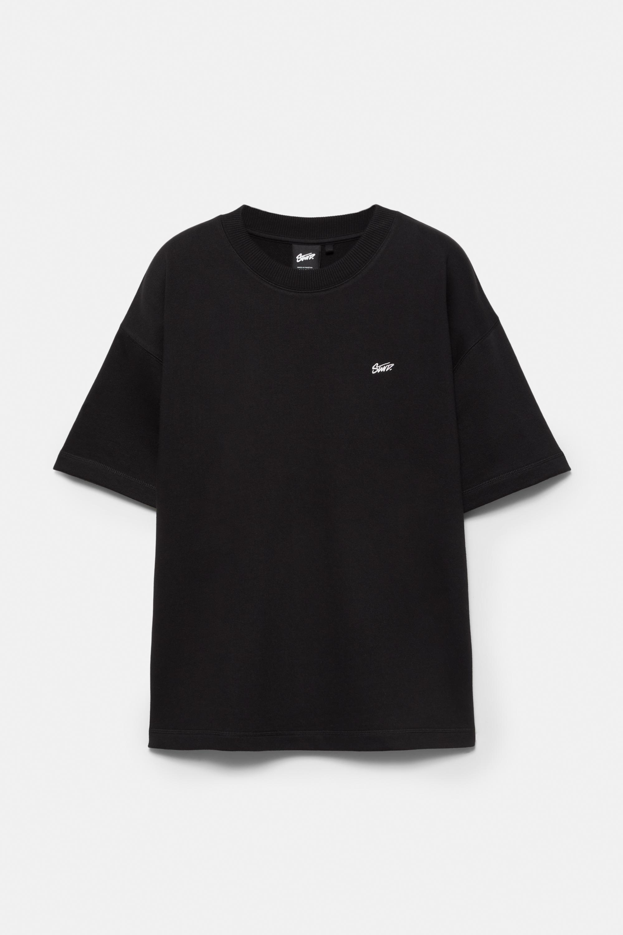 Short sleeve STWD sweatshirt — Black
