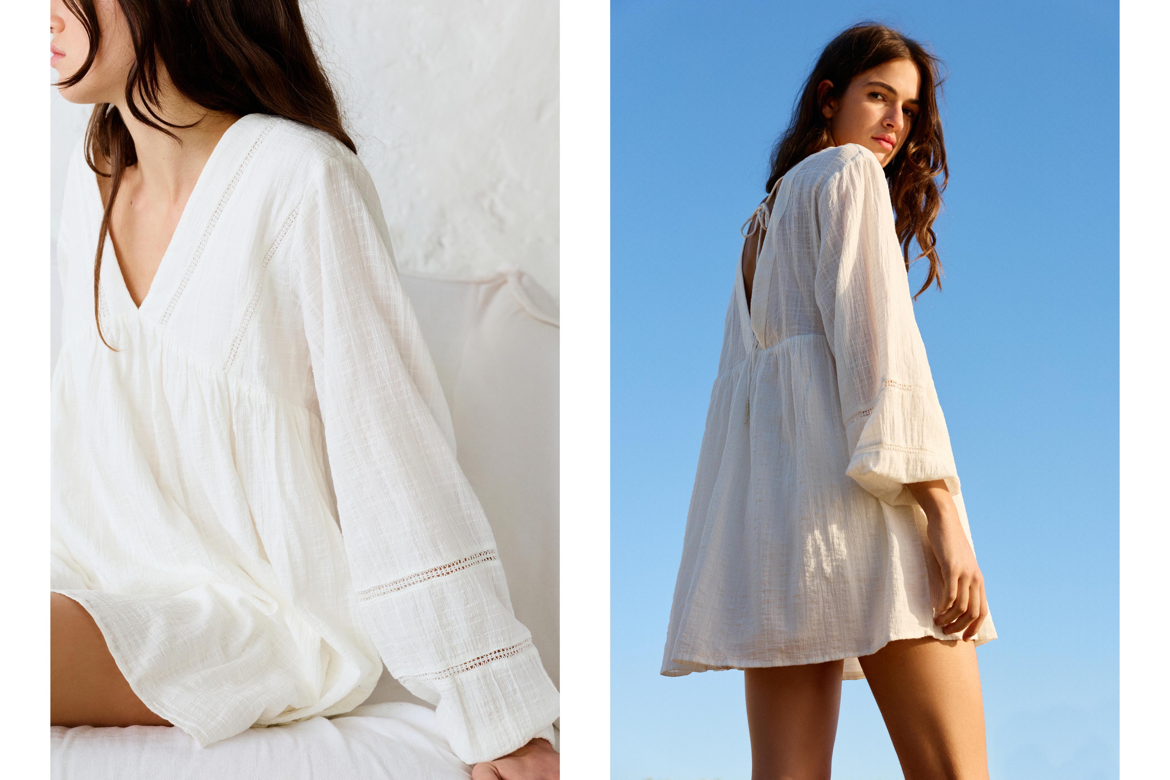 Short white dress — White