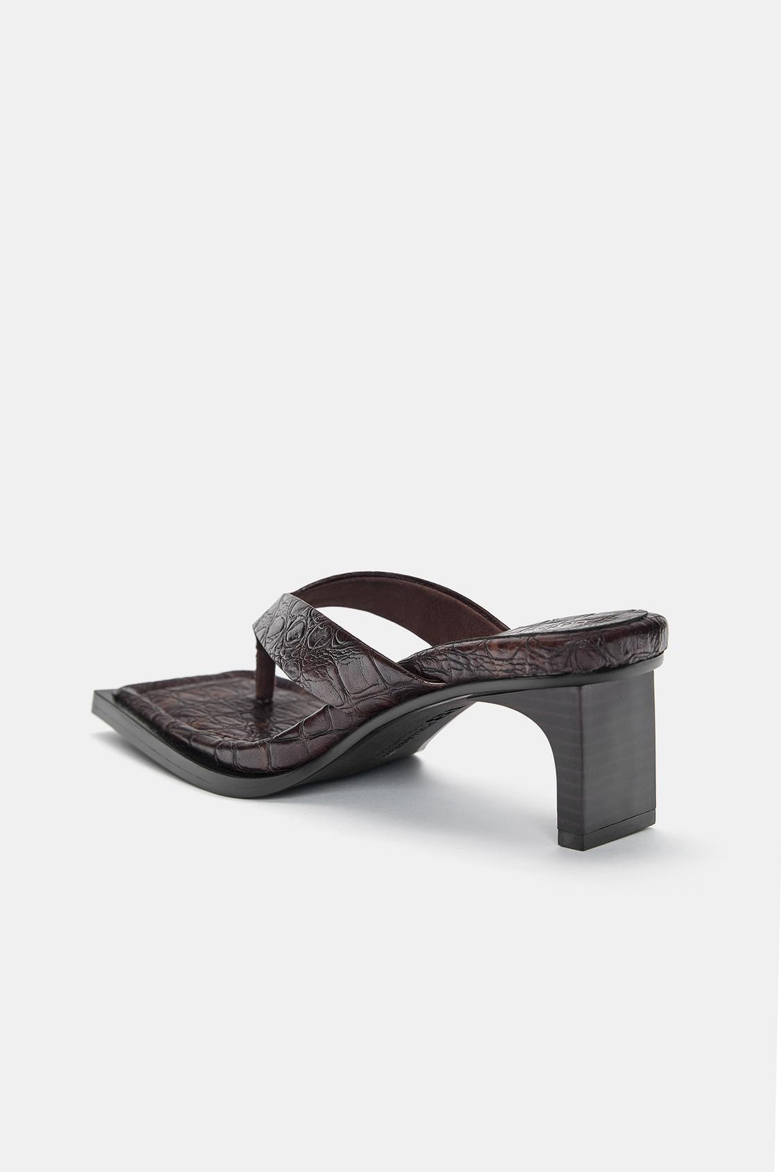 zara dark silver heeled sandals