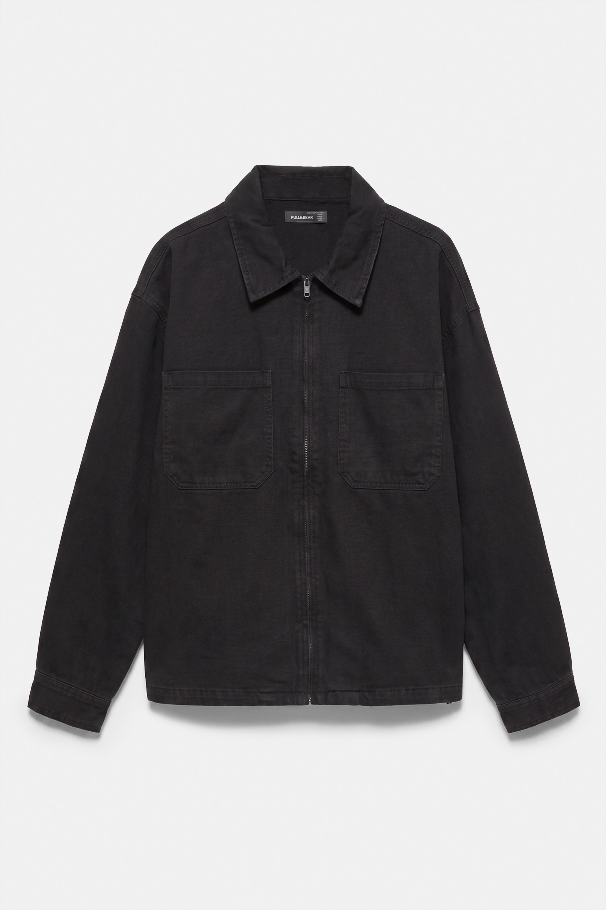 Pull&Bear Fermuarlı ince ceket görsel 5