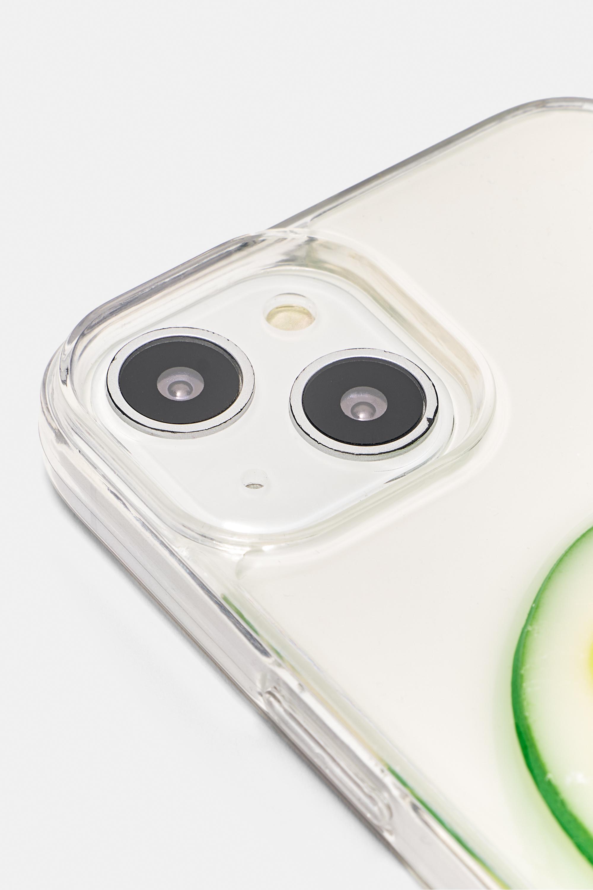 Transparent fruit iPhone case — Green
