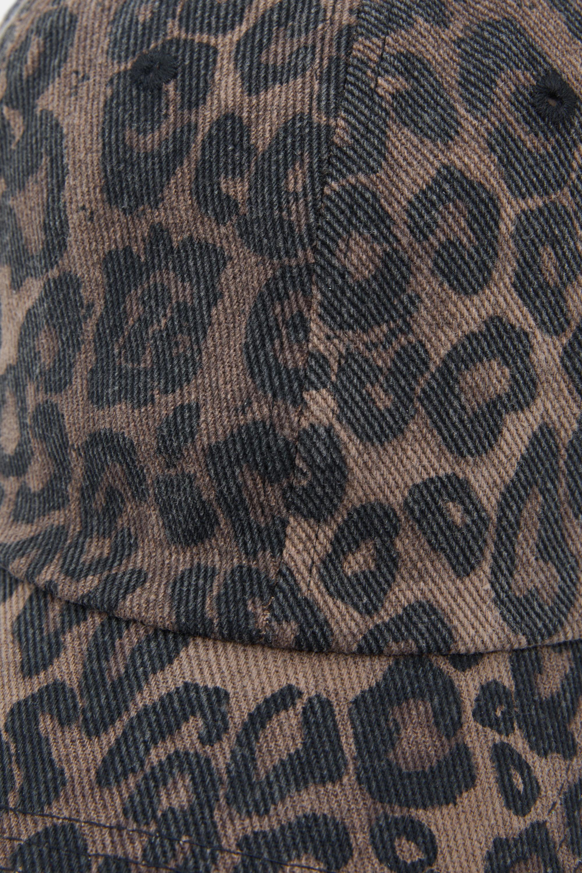 Leopar desenli şapka - Görsel 7