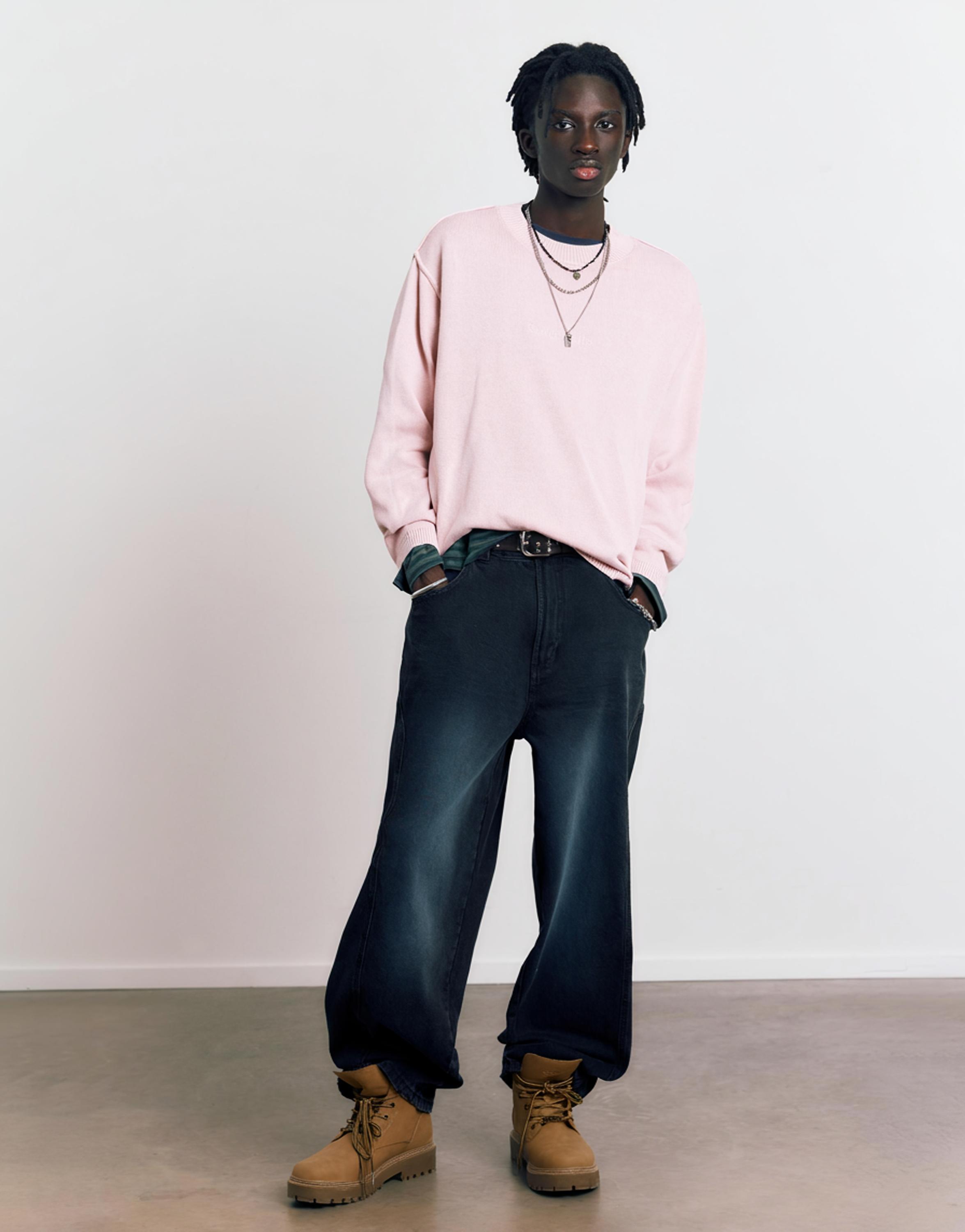 STWD Studio embroidered jumper — Pink