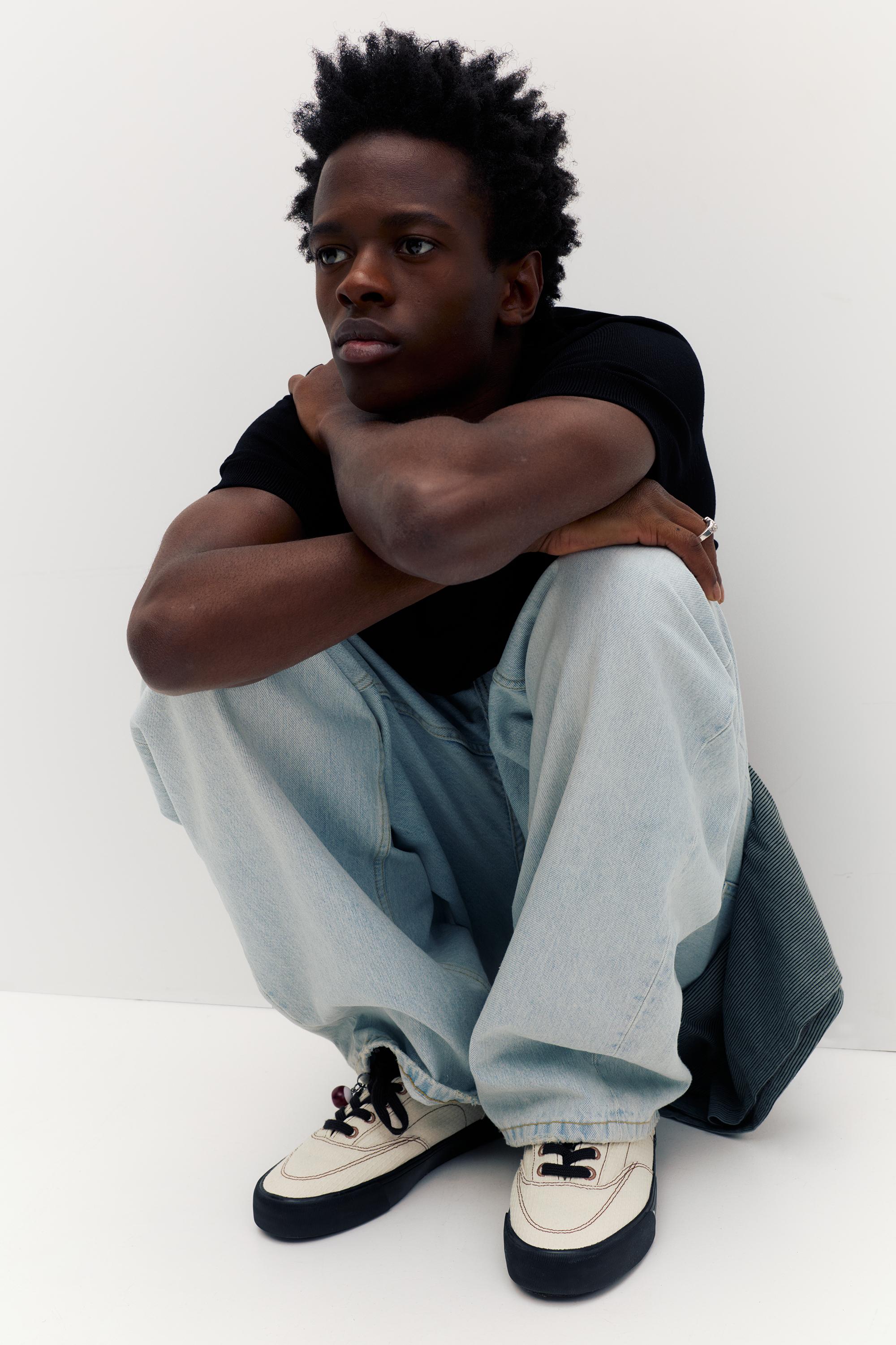 Short sleeve jumper — Black