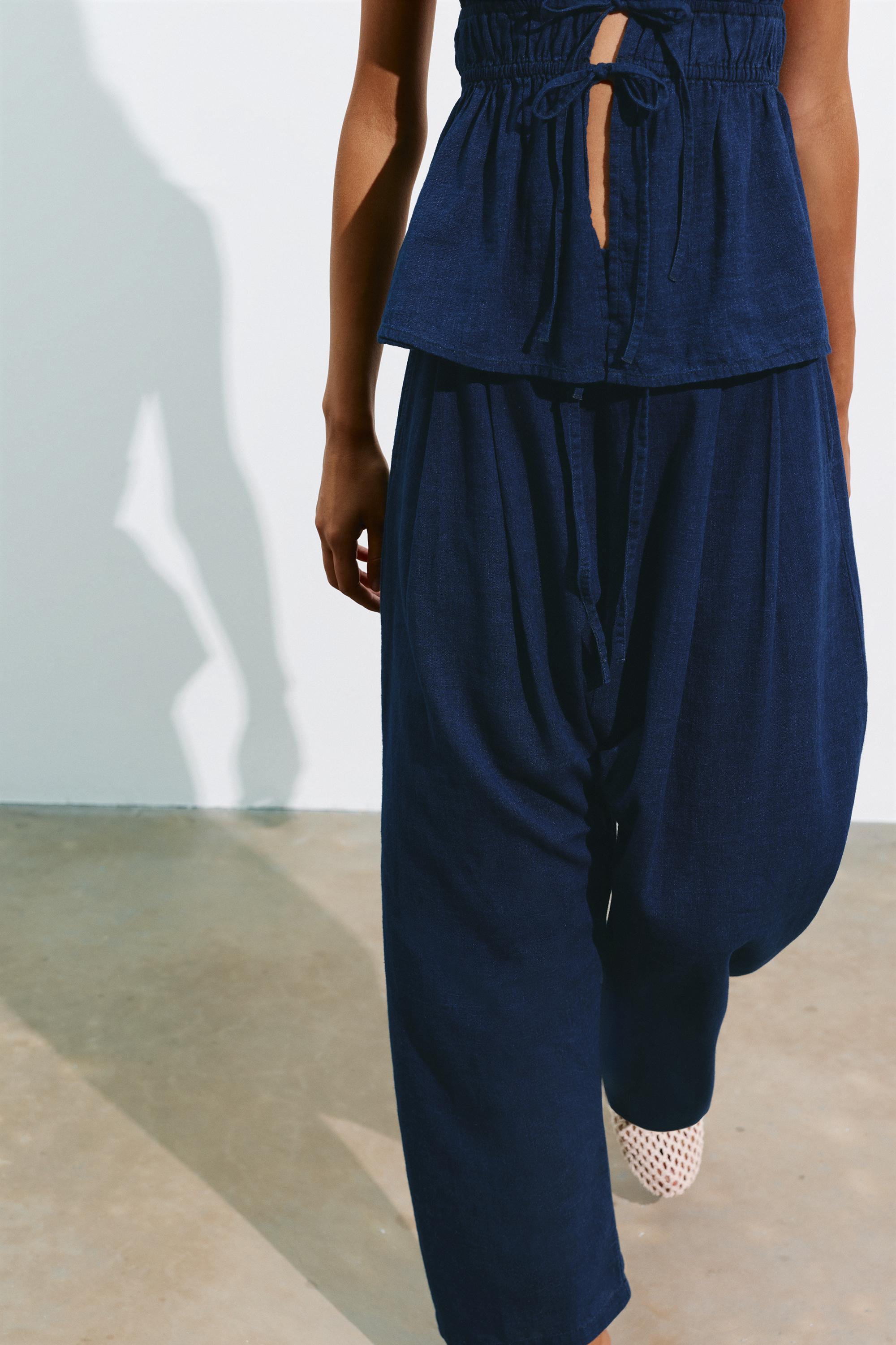 Fluid baggy jeans — Dark blue
