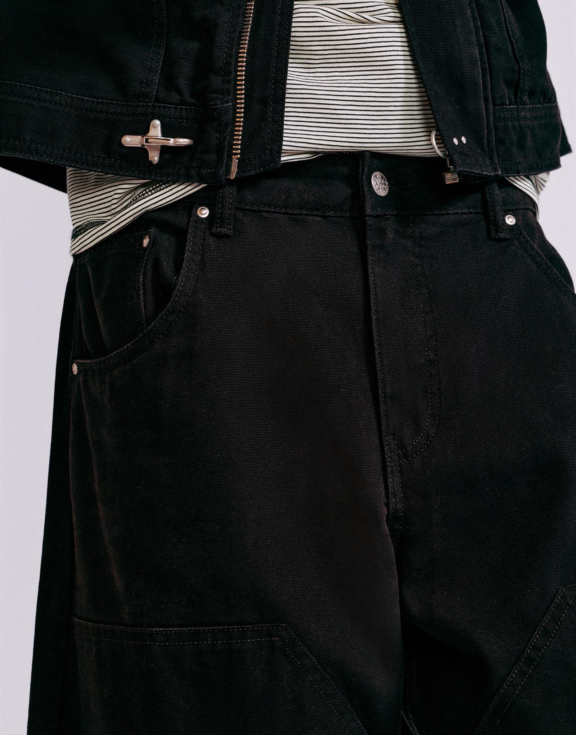 Double-leg trousers — Black
