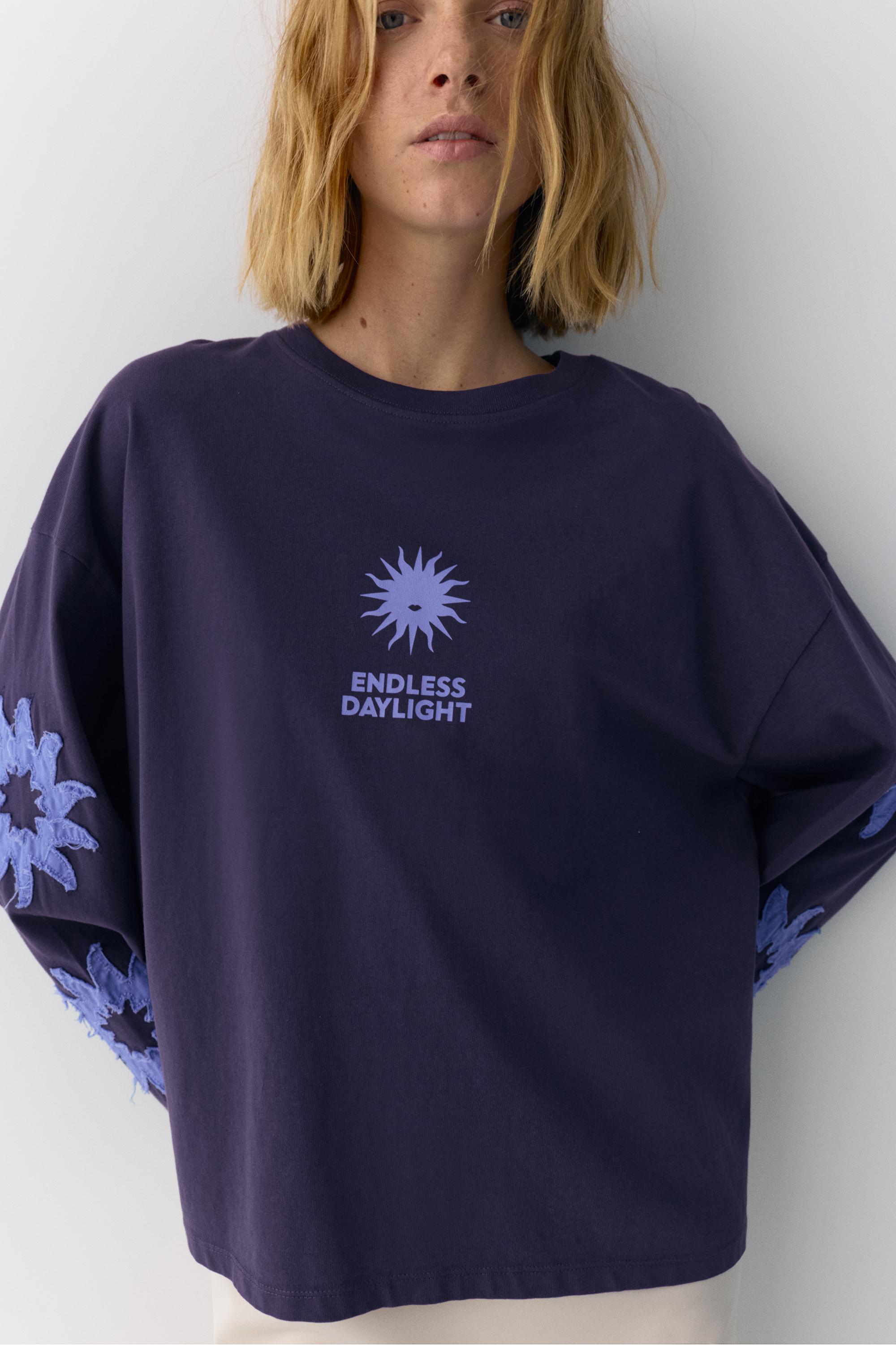 Güneş grafik detaylı t-shirt - Görsel 27