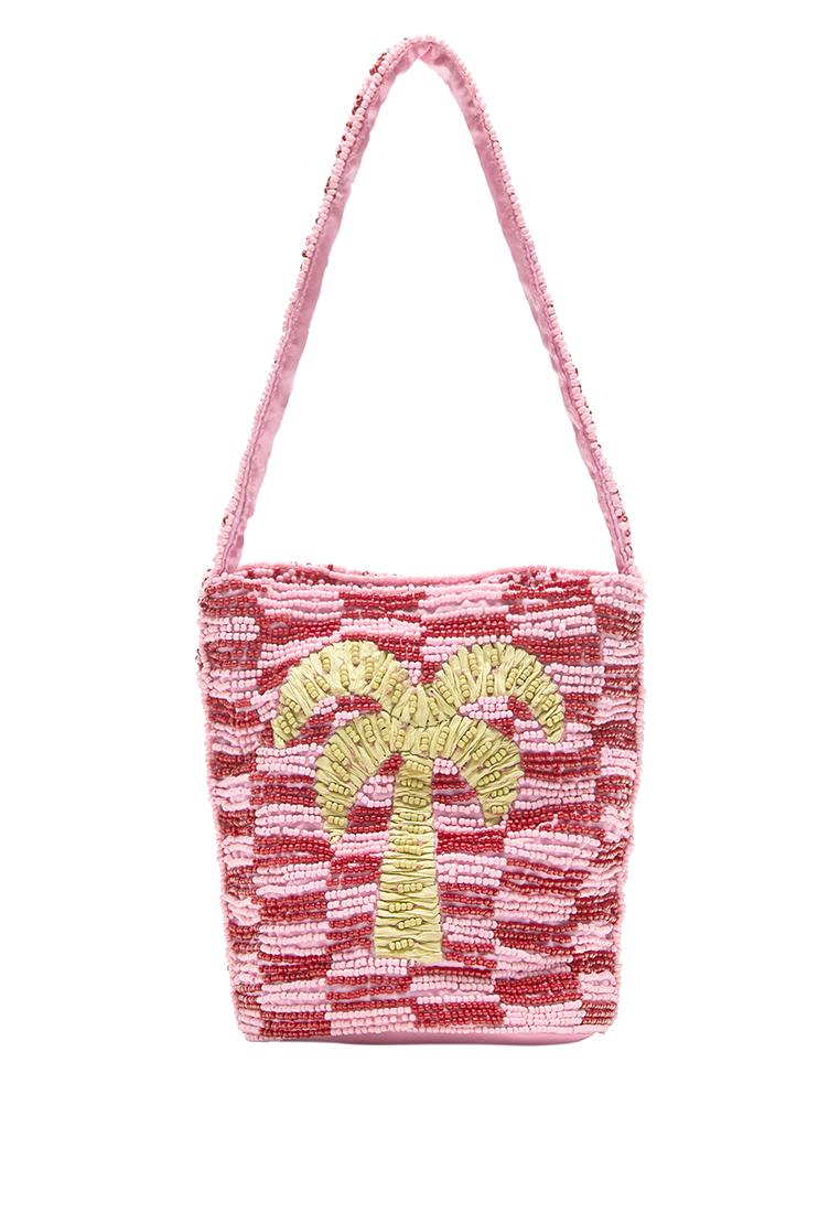 Boncuk detaylı kol çantası - Görsel 2