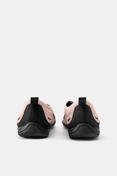 Often leather tabi trainers — Pink 3