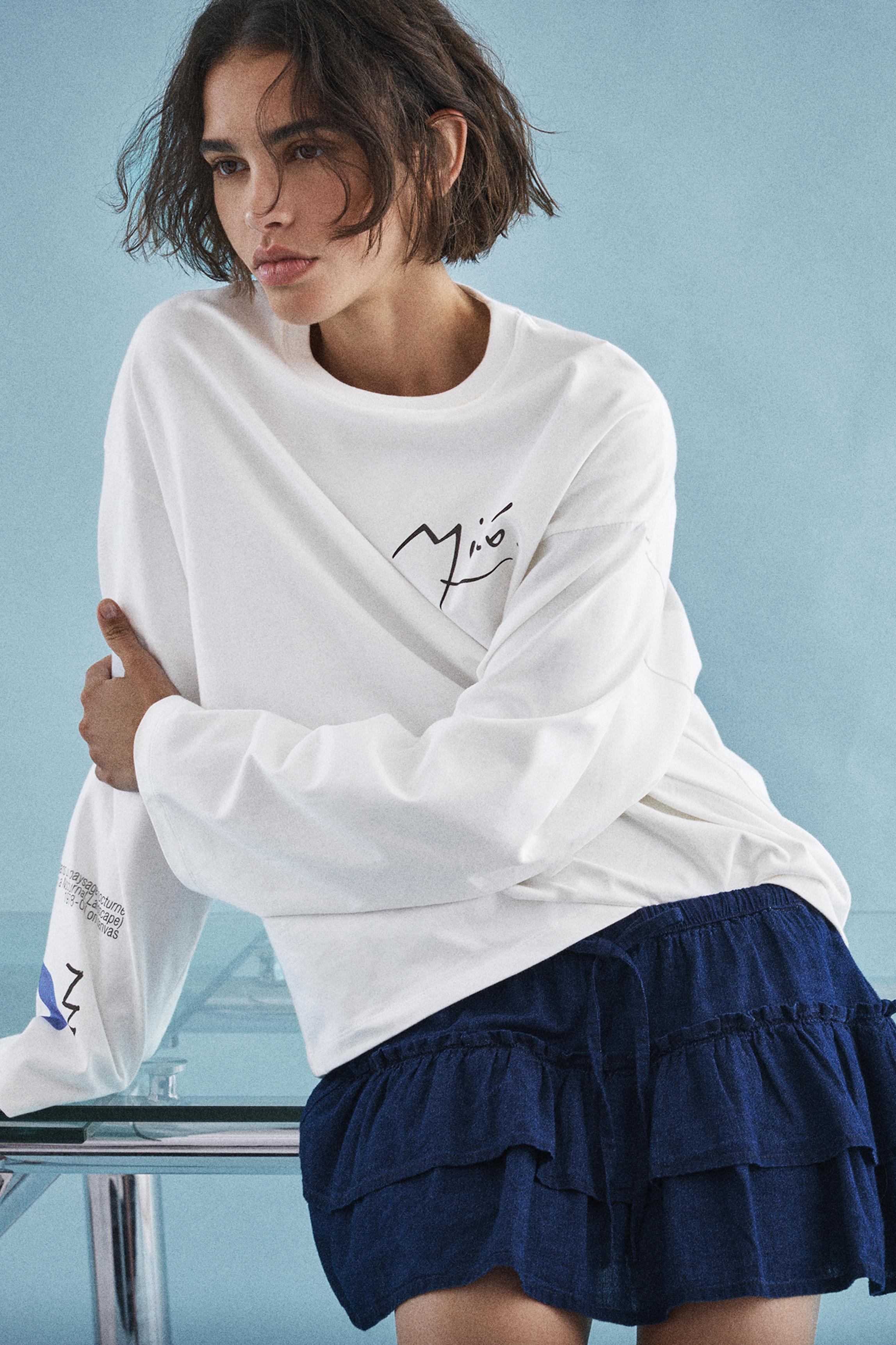 Joan Miró long sleeve T-shirt — White