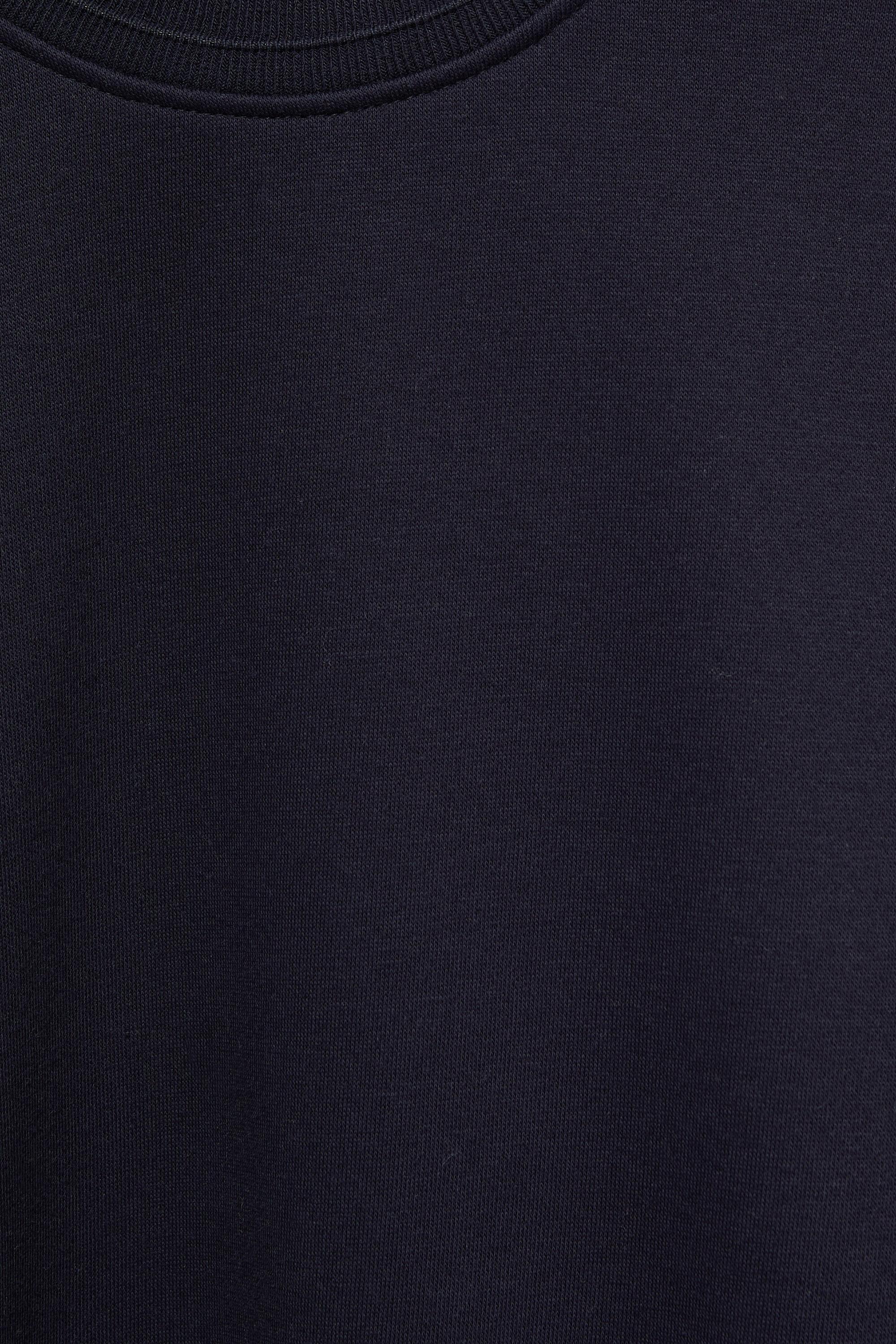 Relaxed fit round neck sweatshirt — Navy
