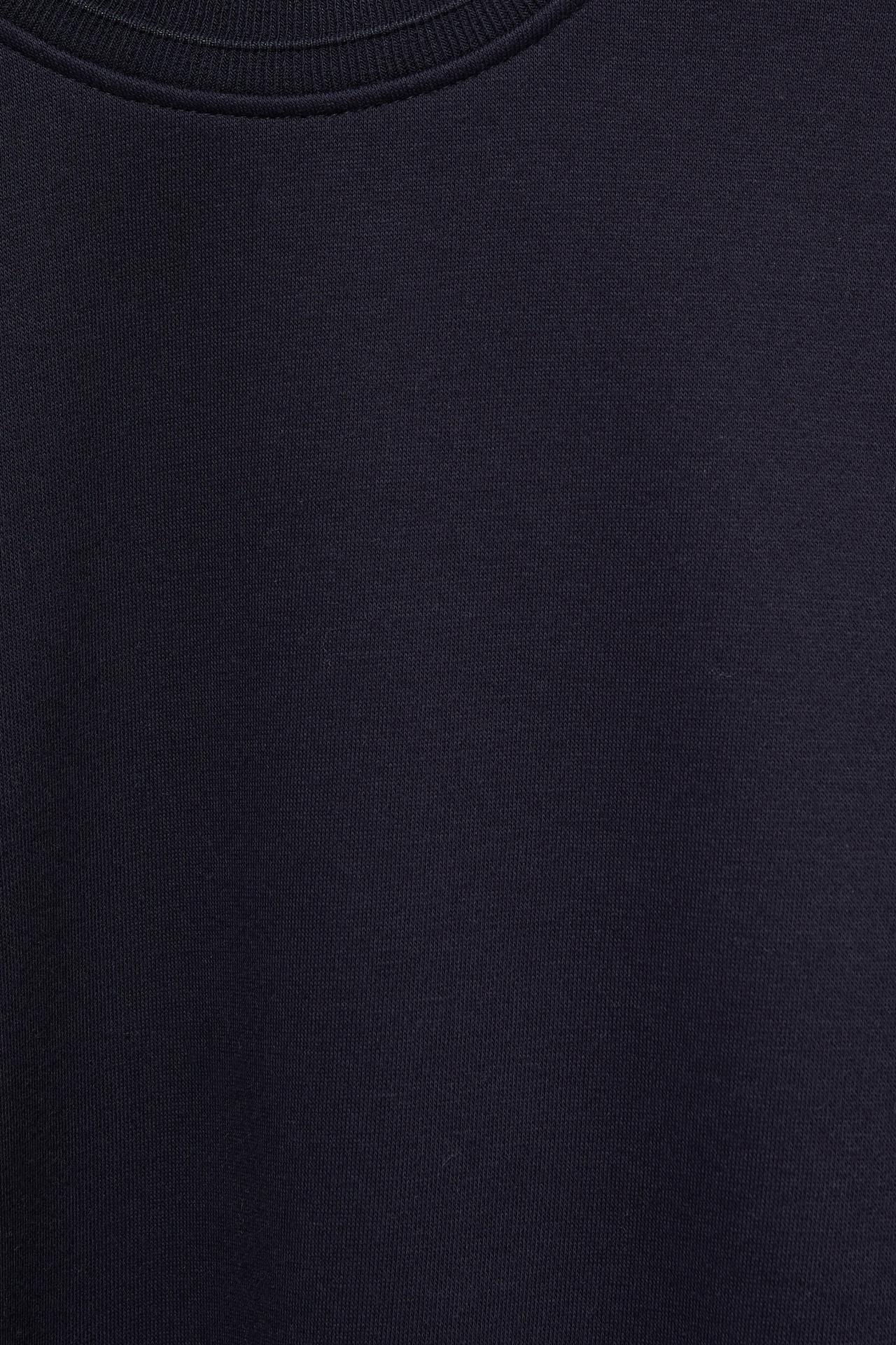 Relaxed fit round neck sweatshirt — Navy