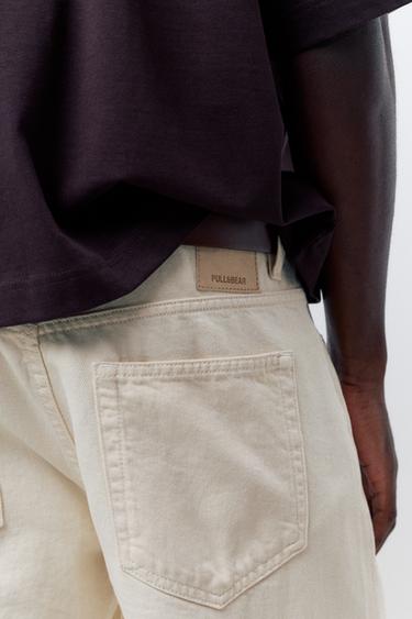 Standard denim Bermuda shorts — Ecru 5