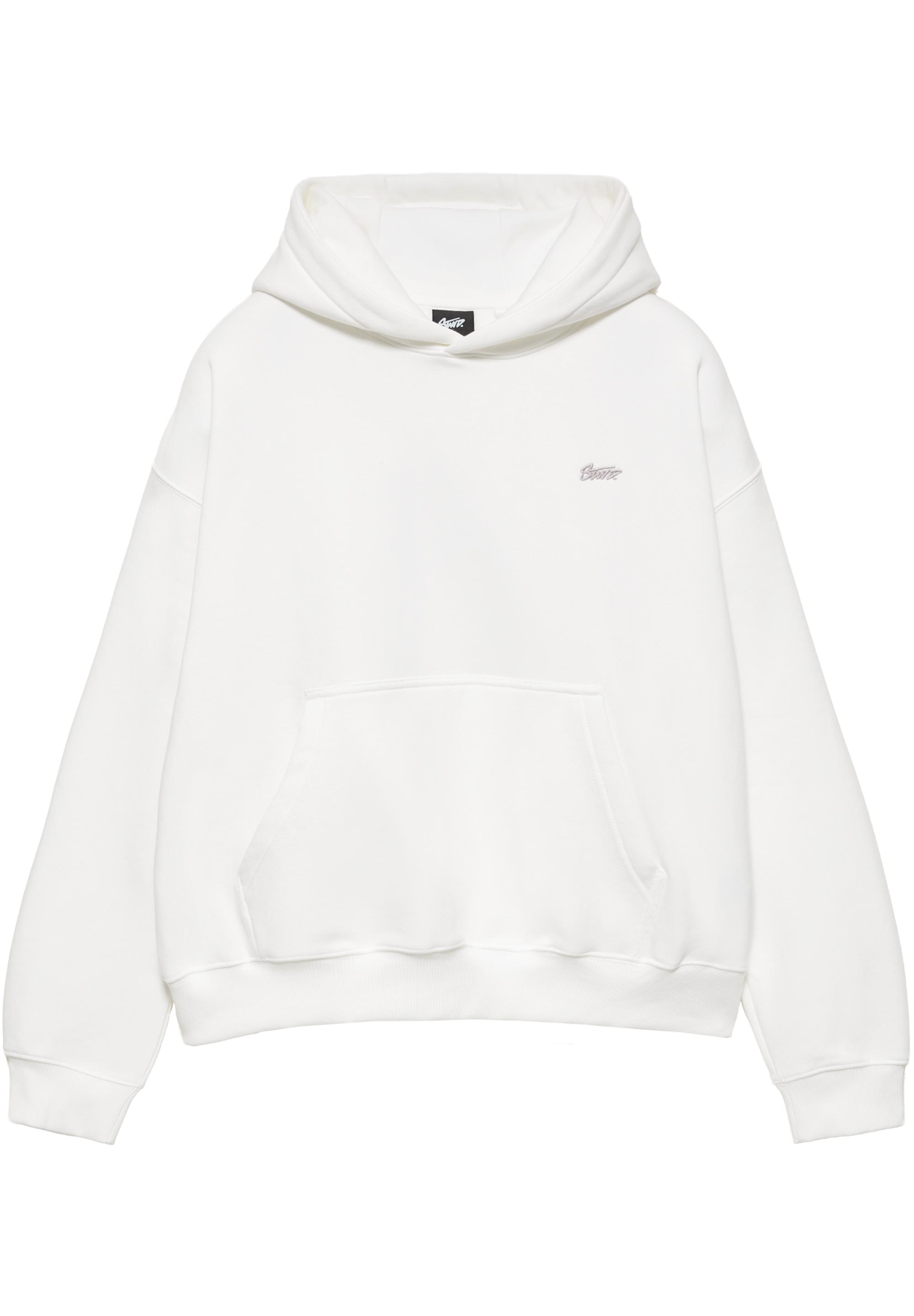 STWD logo boxy hoodie — Off white (alternate view)