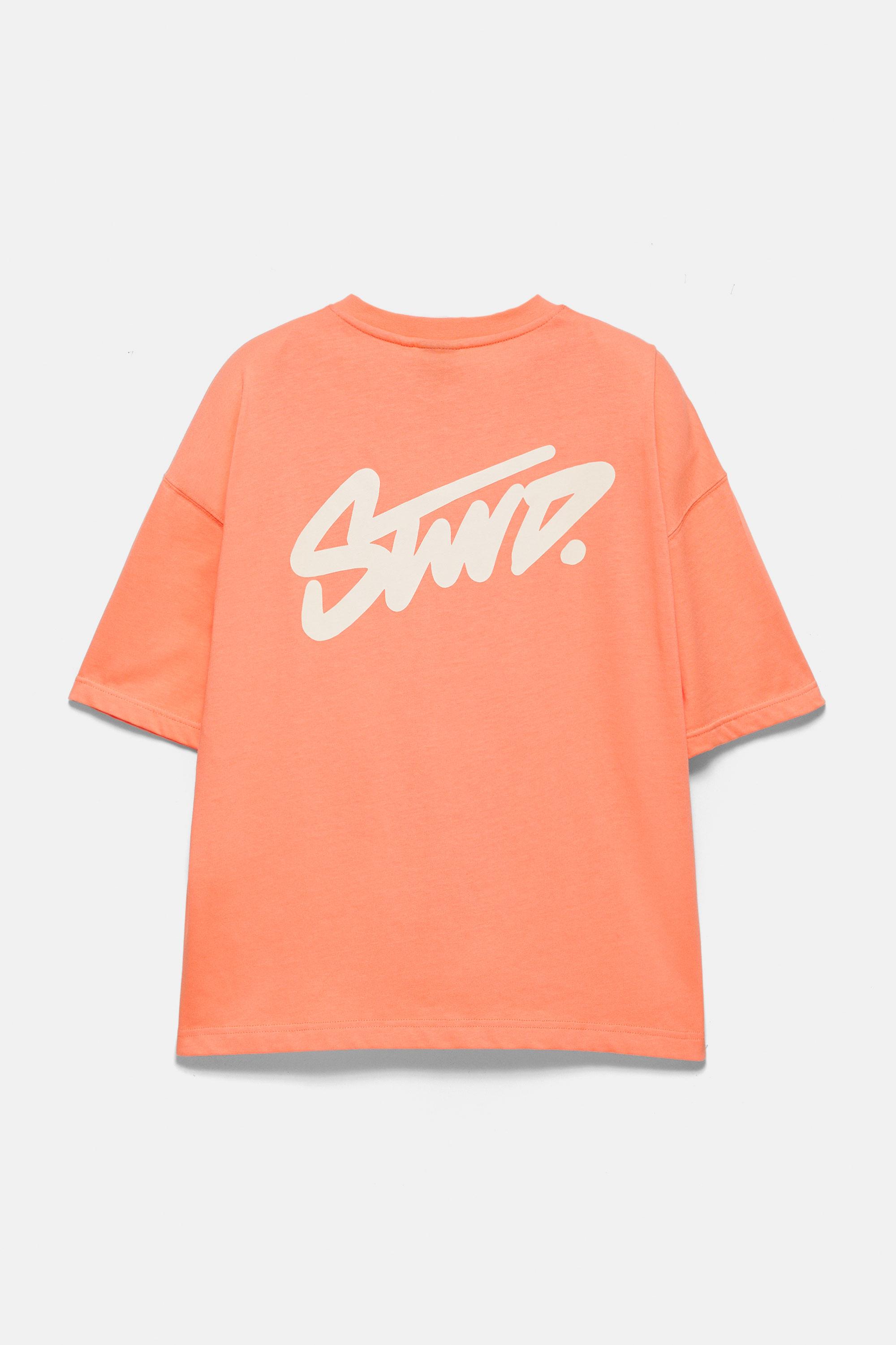 STWD logolu salaş t-shirt - Görsel 4
