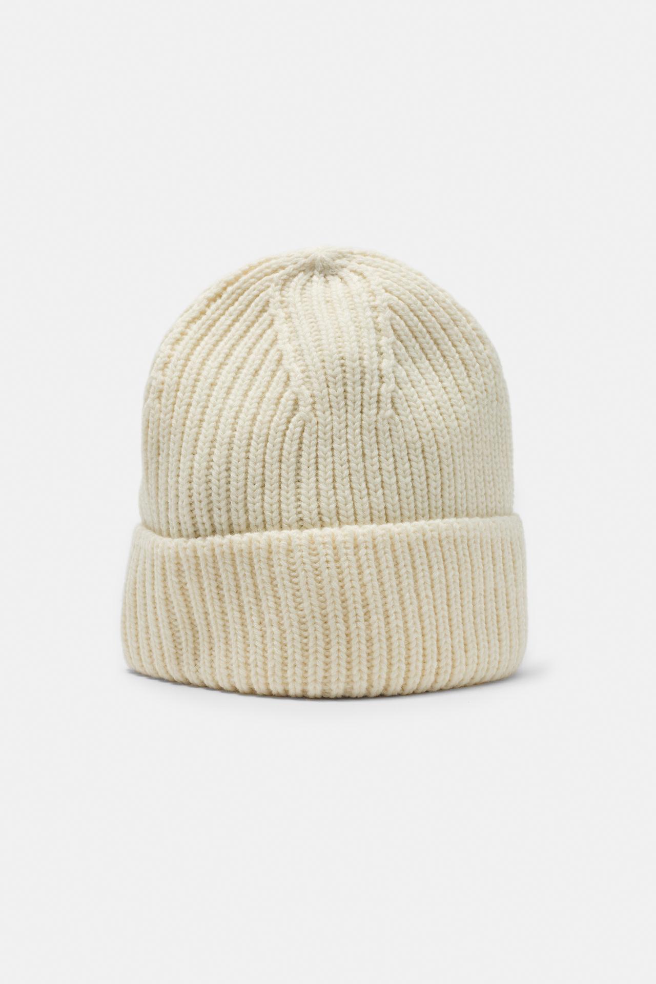 Chunky knit beanie — Off white