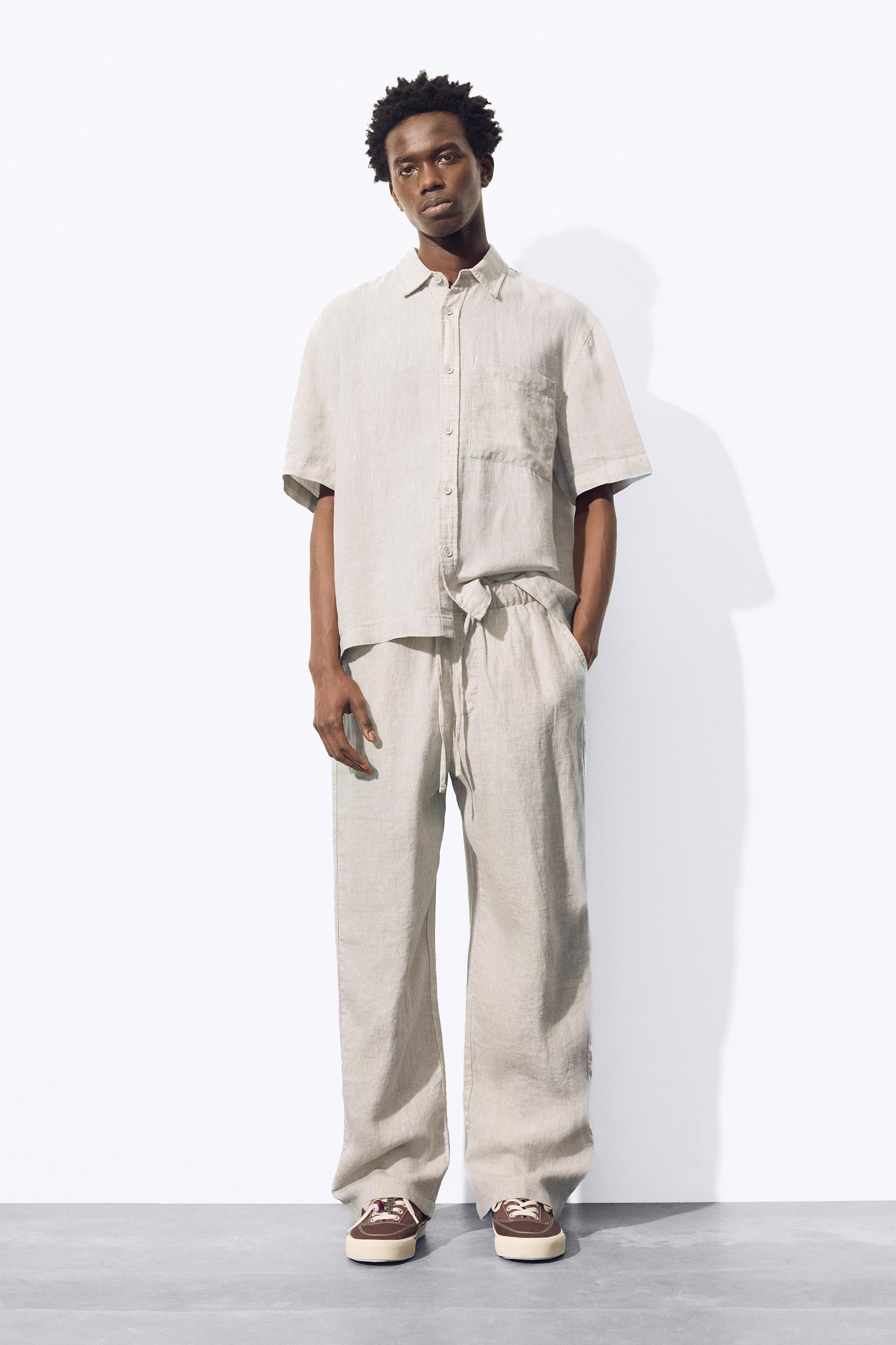 %100 keten jogger pantolon - Görsel 52