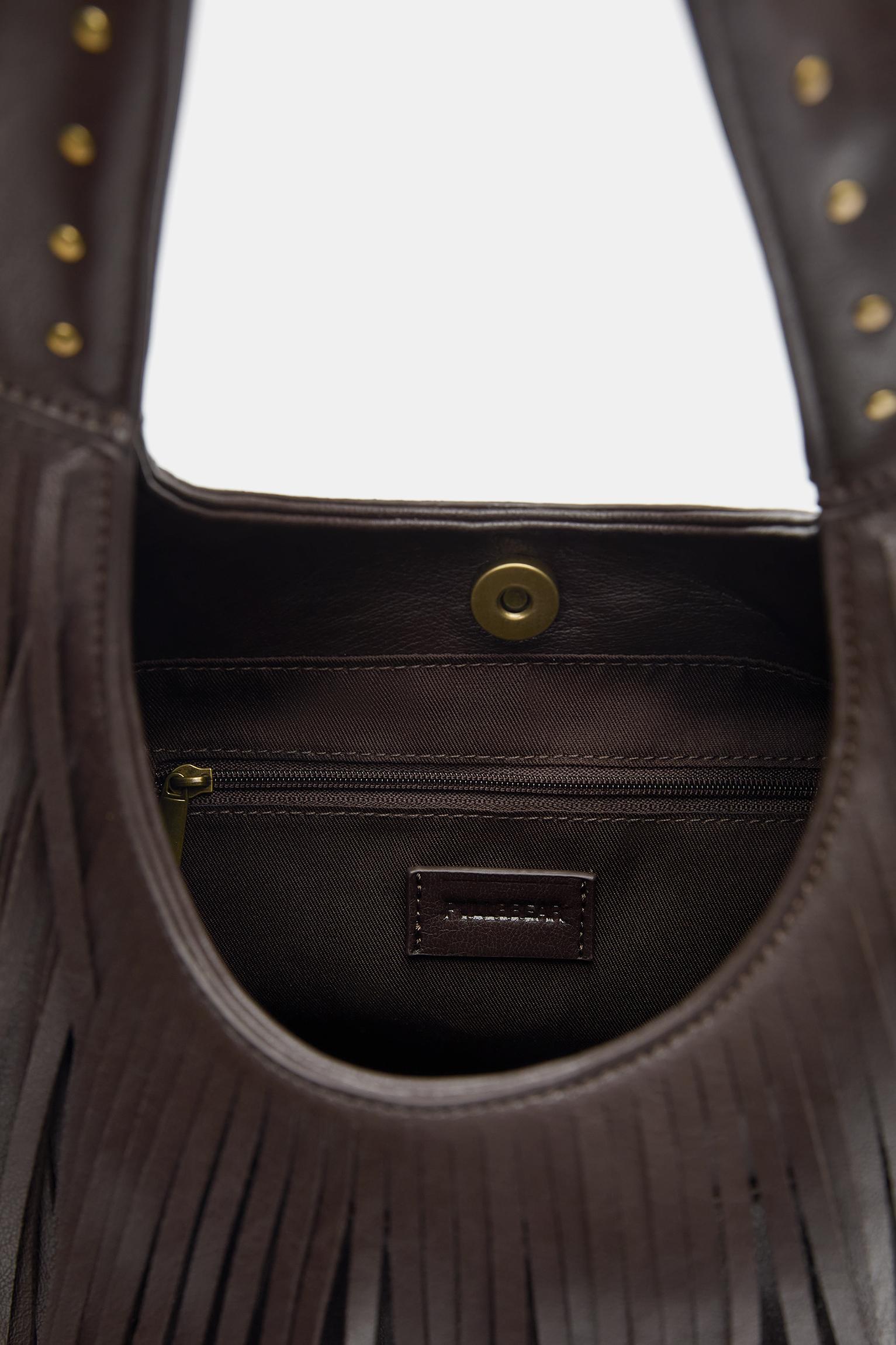 Püsküllü shopper çanta - Görsel 5