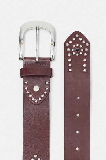 Studded belt — Brown 4