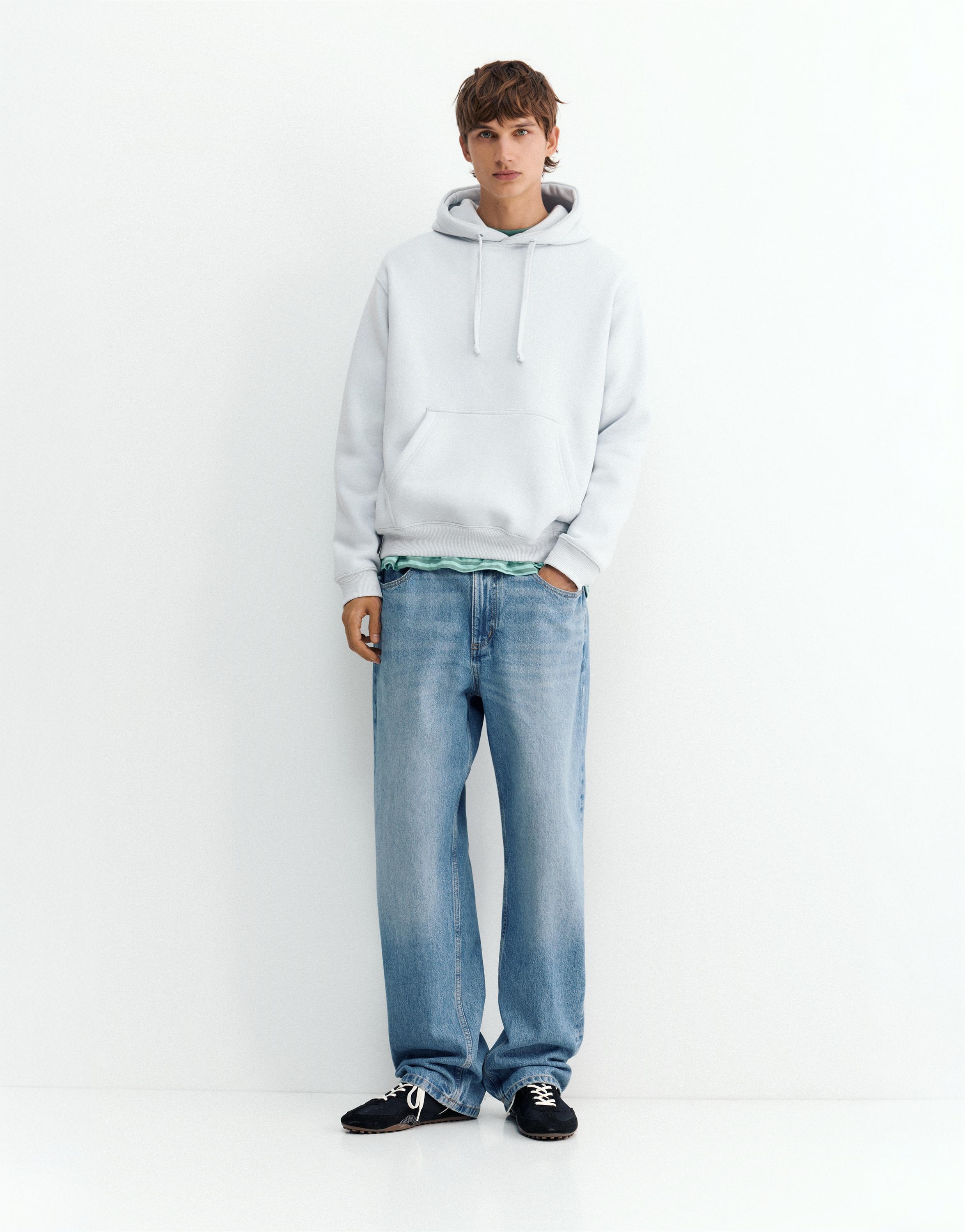Basic hoodie — Sky blue
