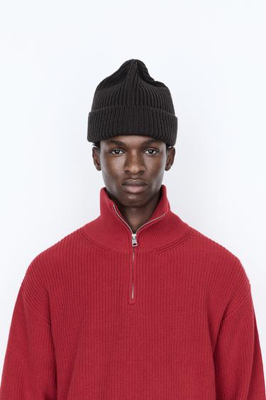 Chunky knit beanie — Brown 2