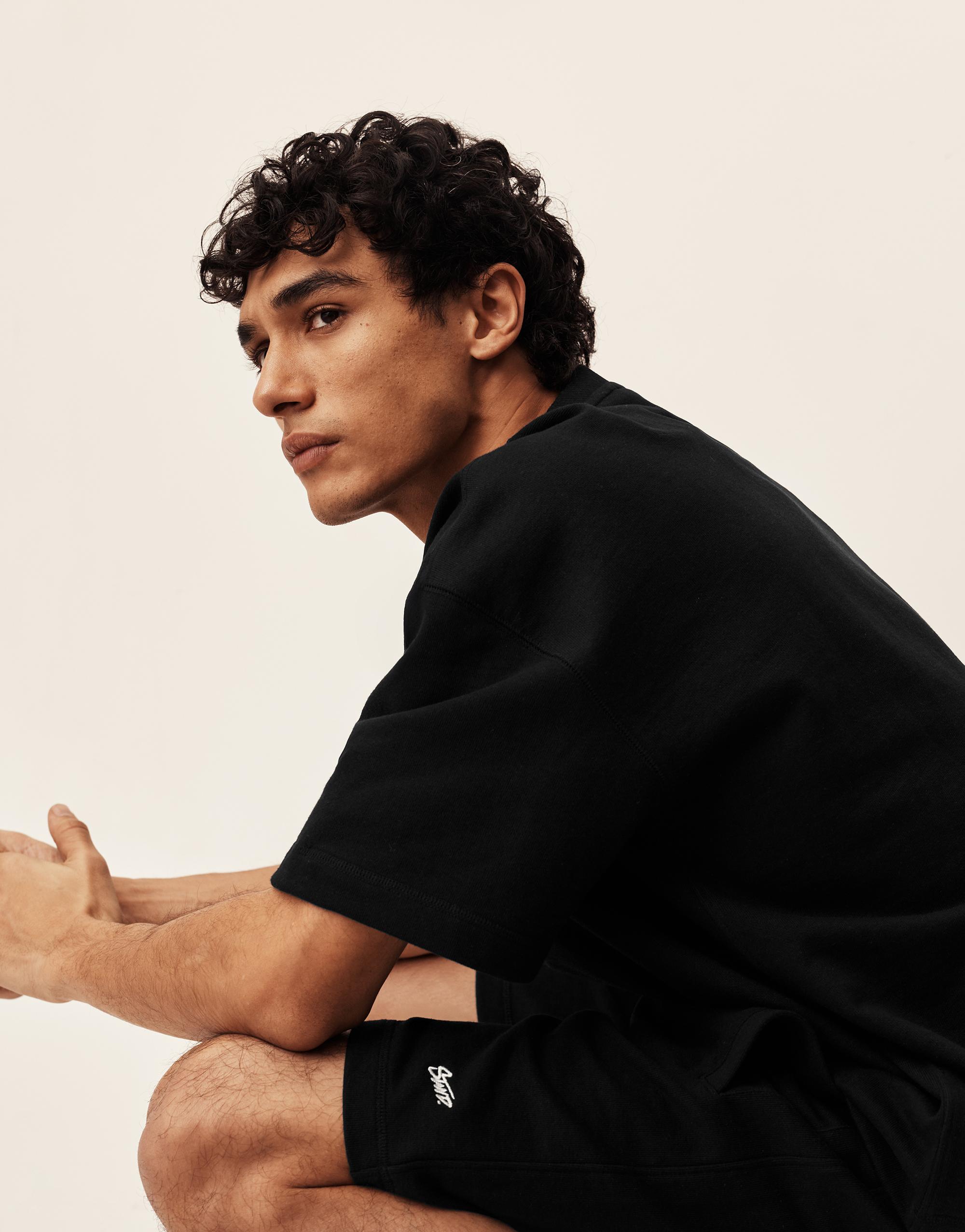 Logolu jogger bermuda şort - Görsel 64