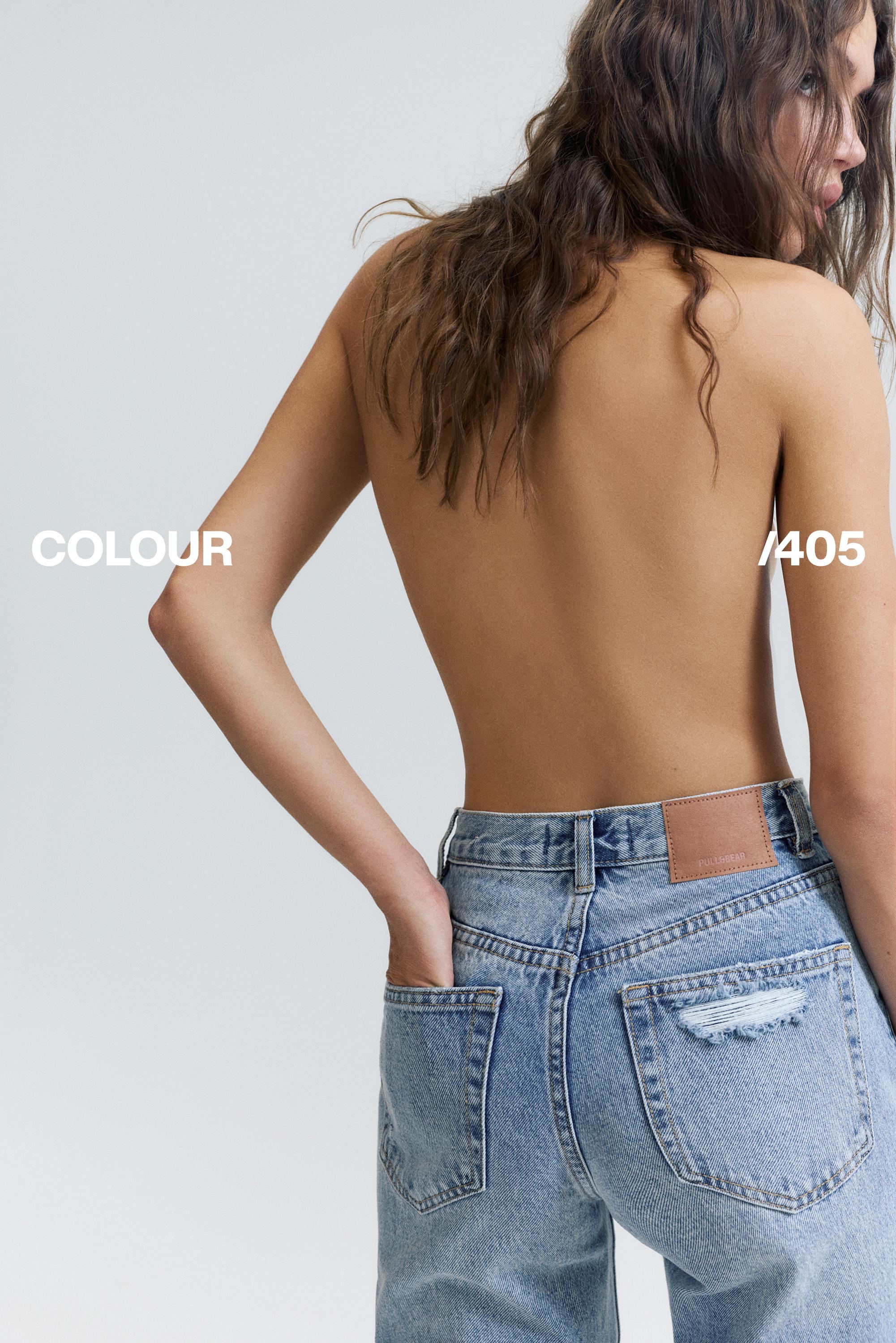 Ripped mom fit jeans — Indigo
