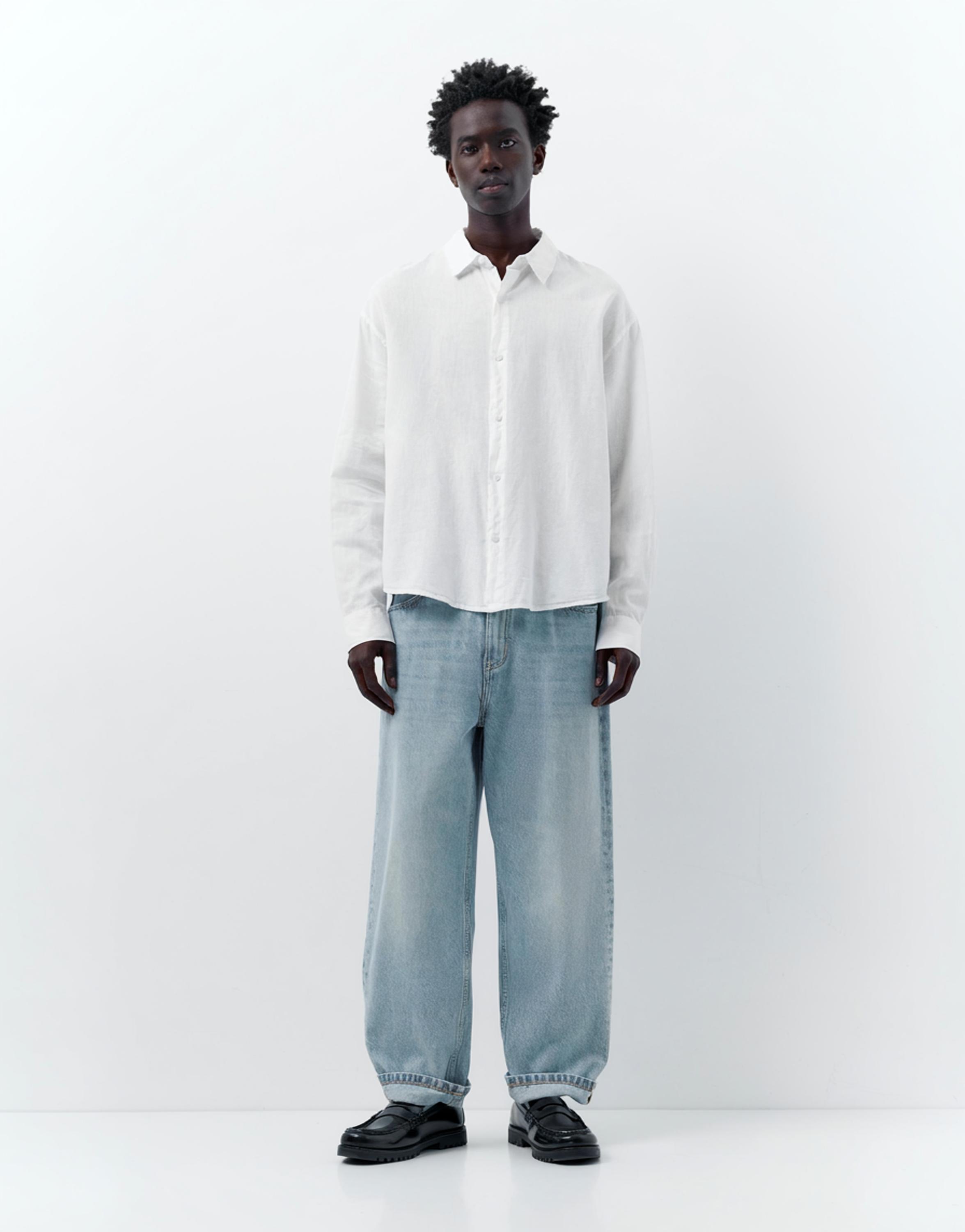 Ketenli gömlek - Görsel 43