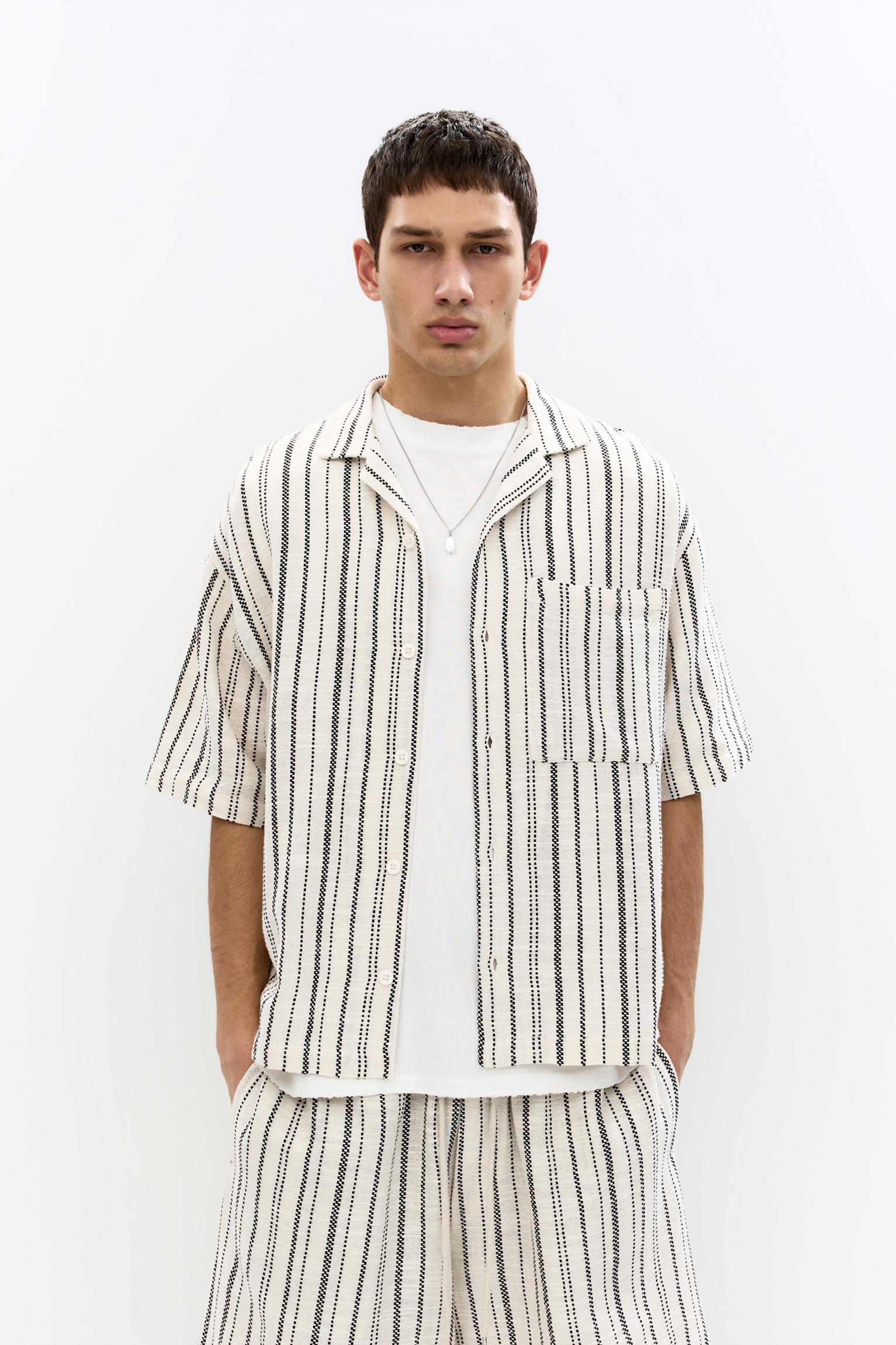 Hemd Mit Streifen Rustikal