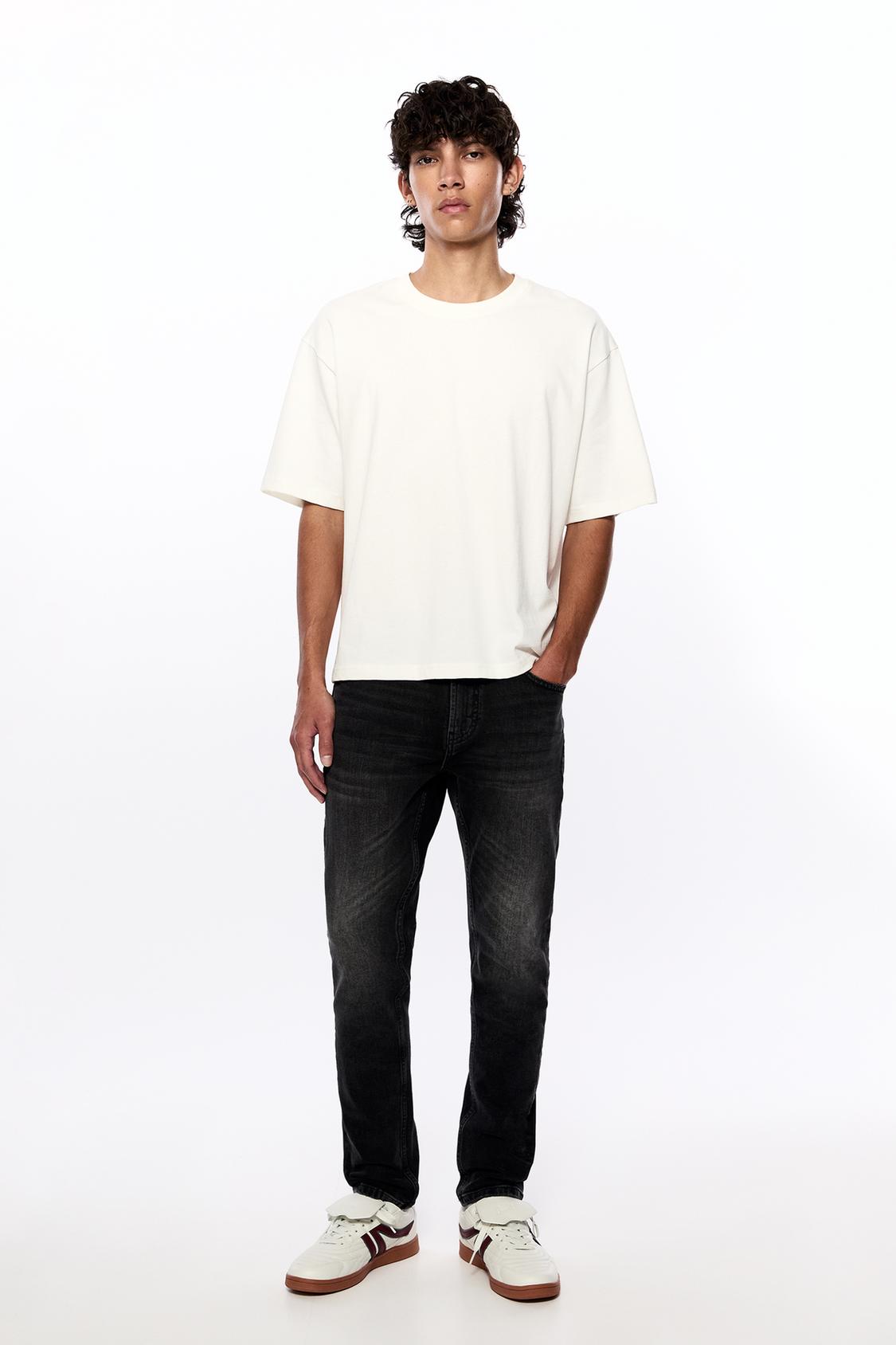 Pantalon Skinny Pantalones Carrot Hombre Pull And Bear Mezclilla