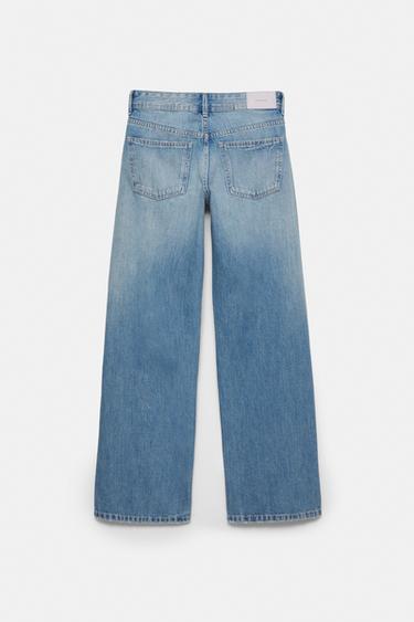 Low-rise straight-leg jeans — Indigo 7