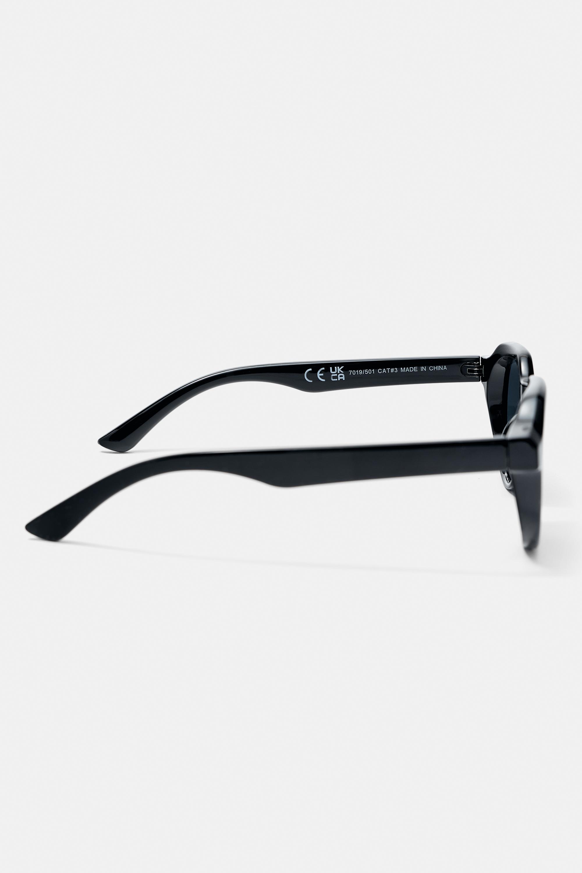 Tortoiseshell effect sunglasses — Black