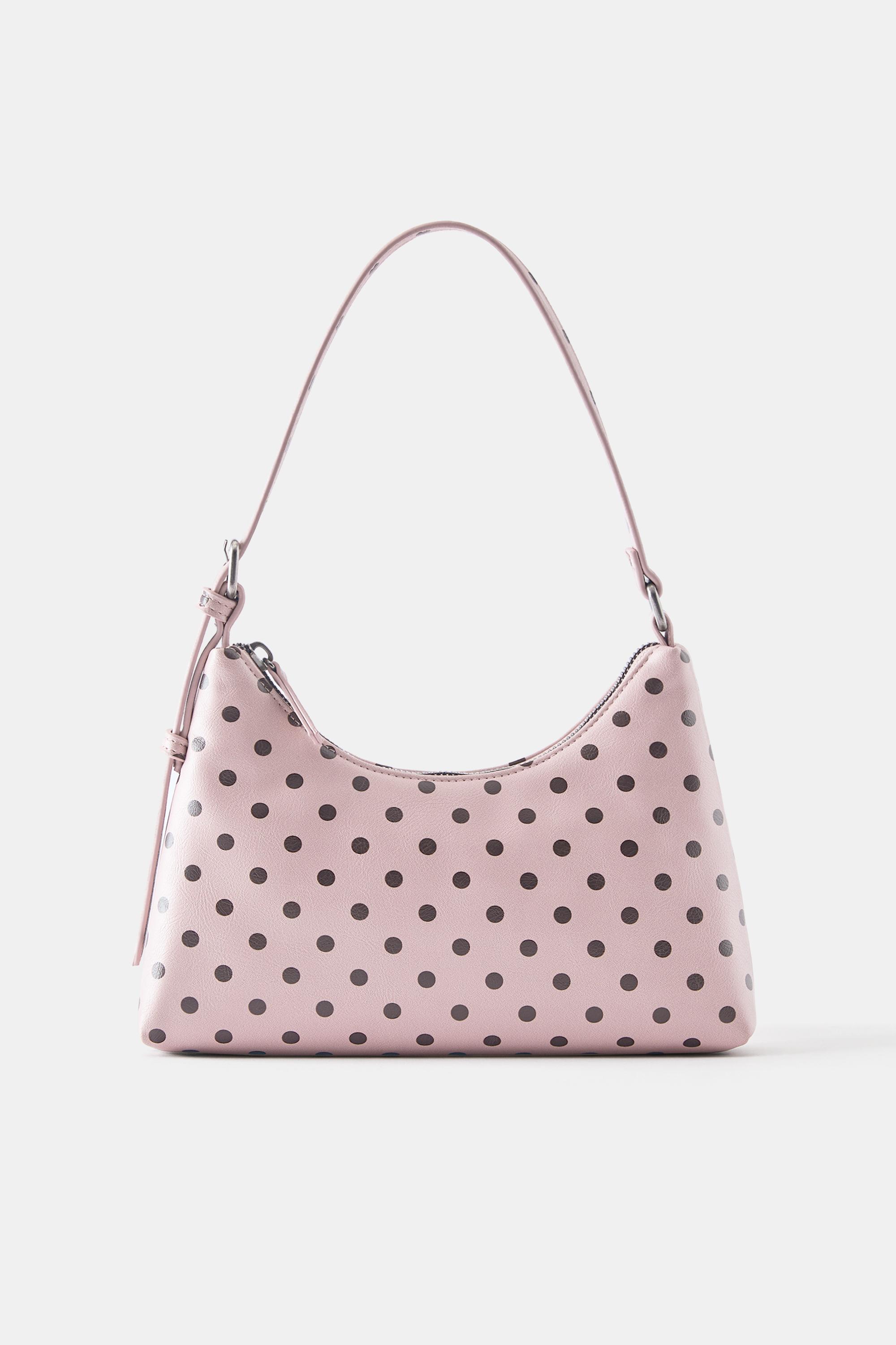 Polka dot shoulder bag — Pink