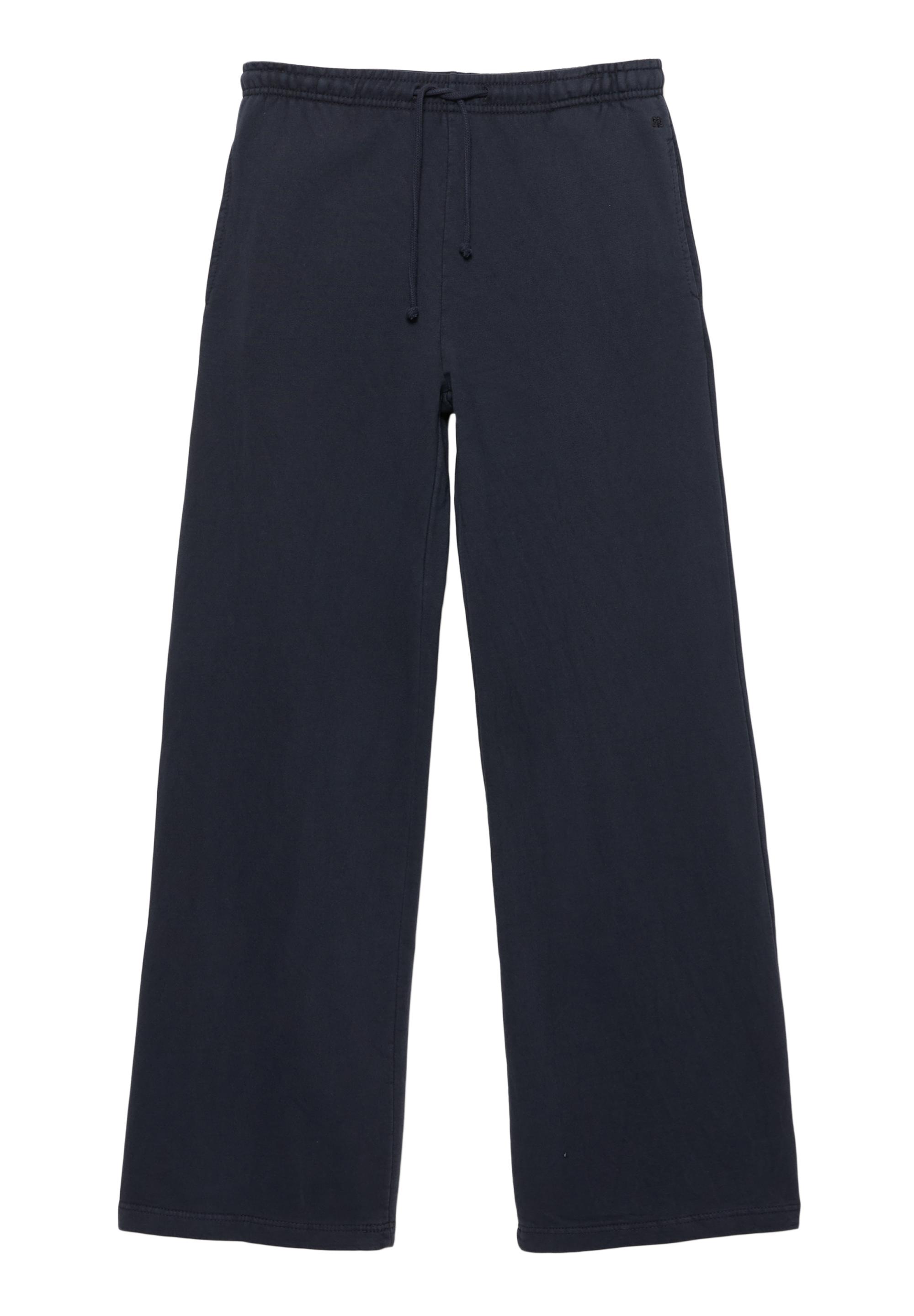Wide-leg tracksuit bottoms — Navy