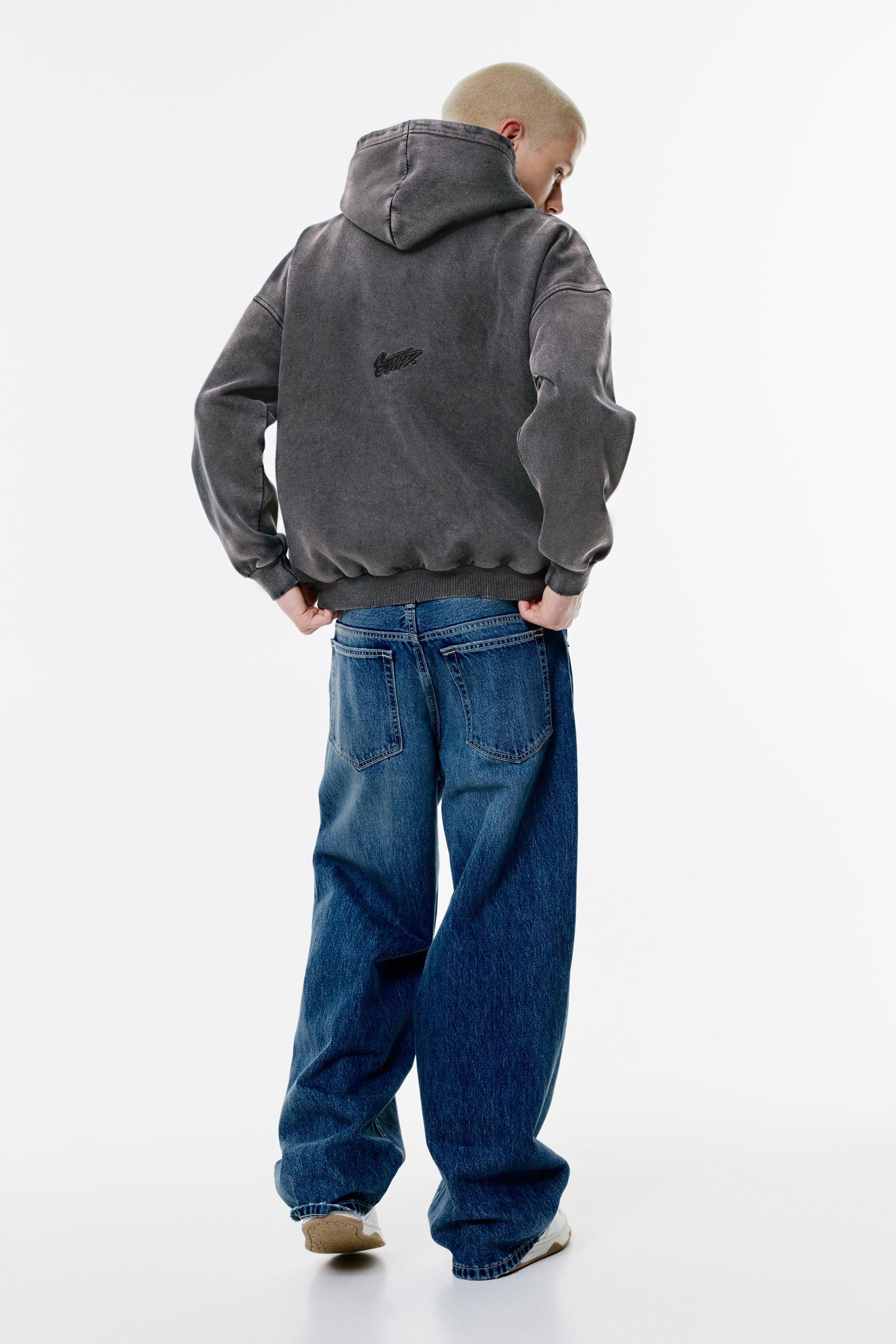 STWD Yıkanmış Kapüşonlu Sweatshirt - Görsel 20