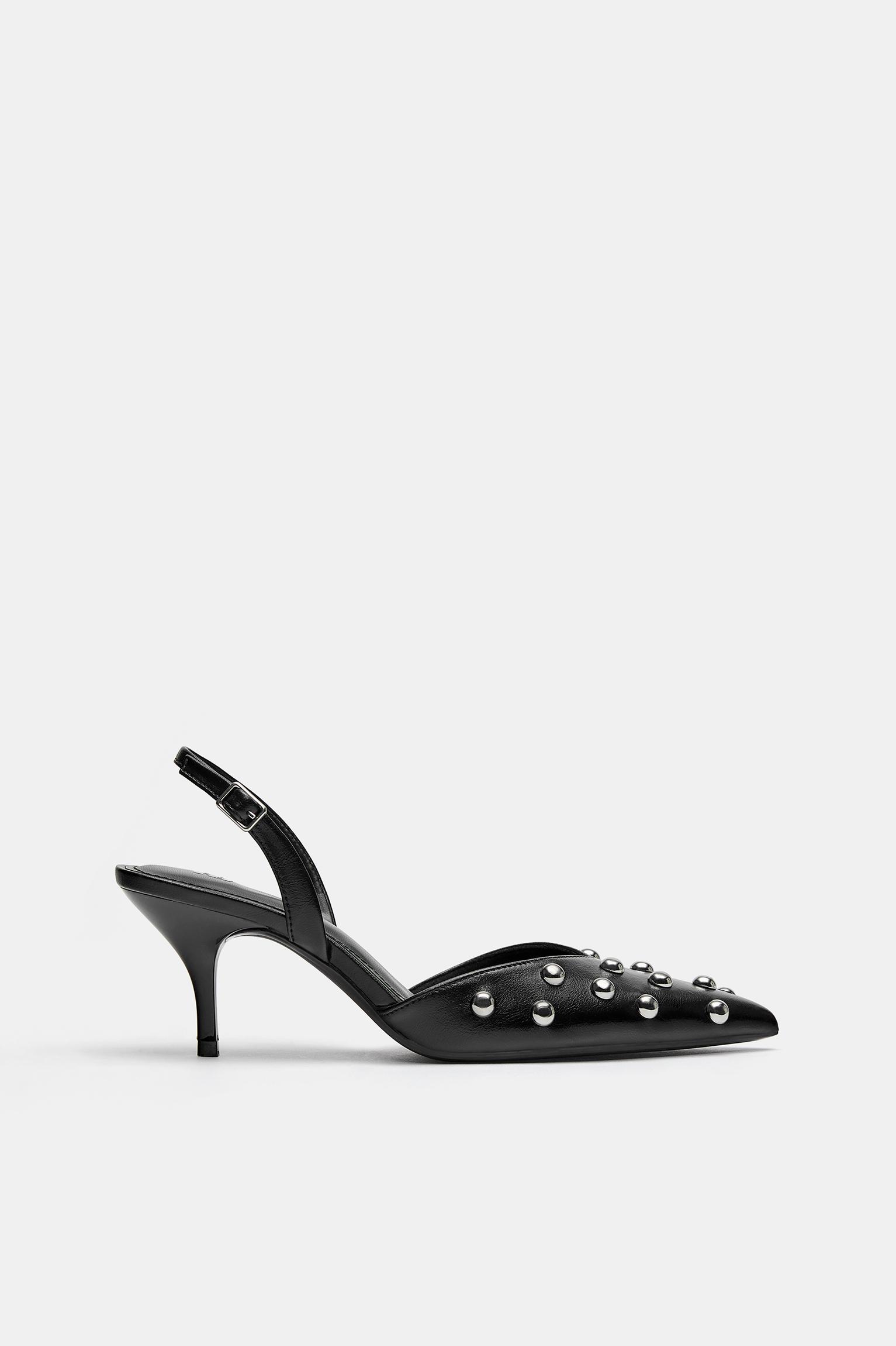 Sapatos De Salto Tachas