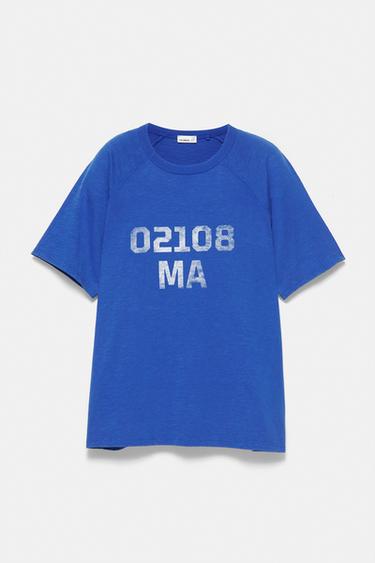 Blue graphic T-shirt — Deep blue 5