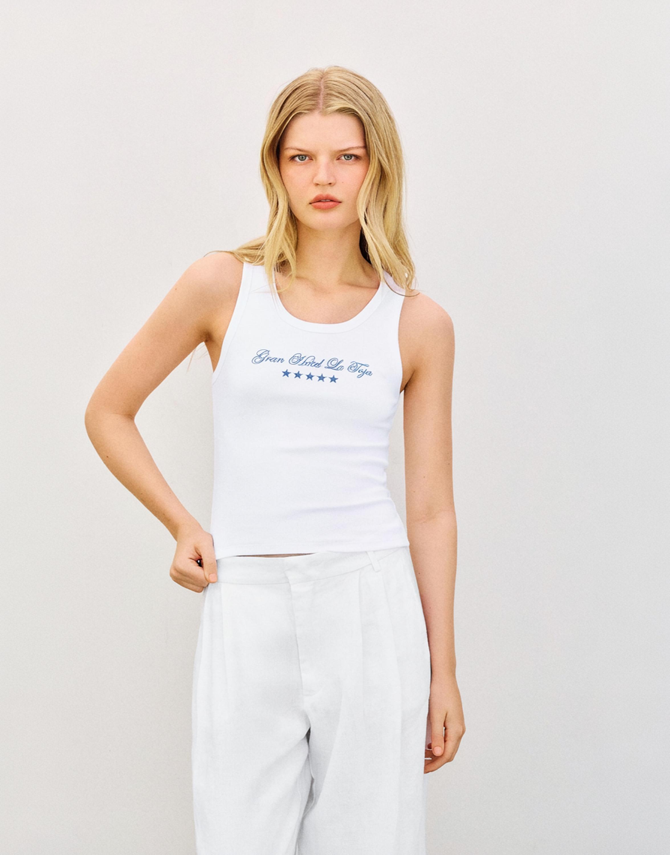 La Toja tank top — Ice