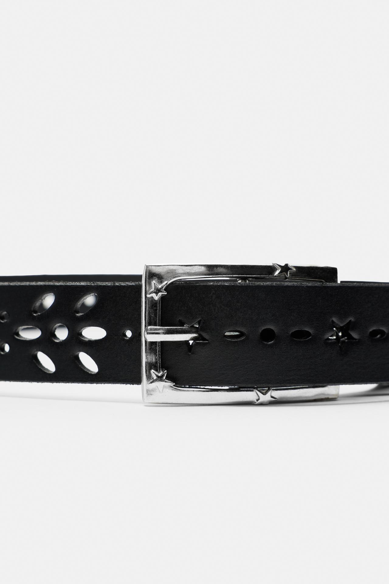 Oscar Ouyang leather belt — Black