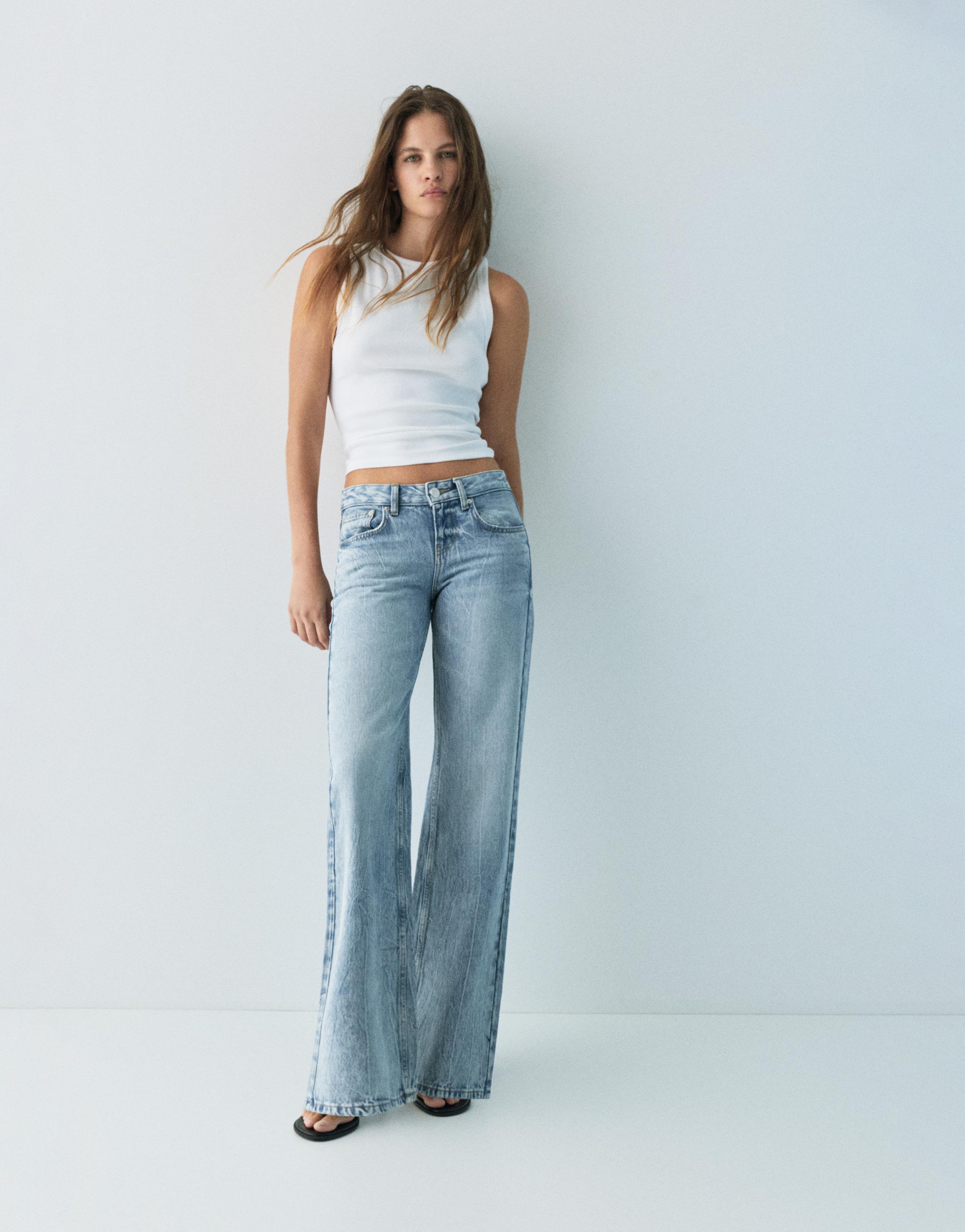 Yıldız detaylı straight fit jean - Görsel 14