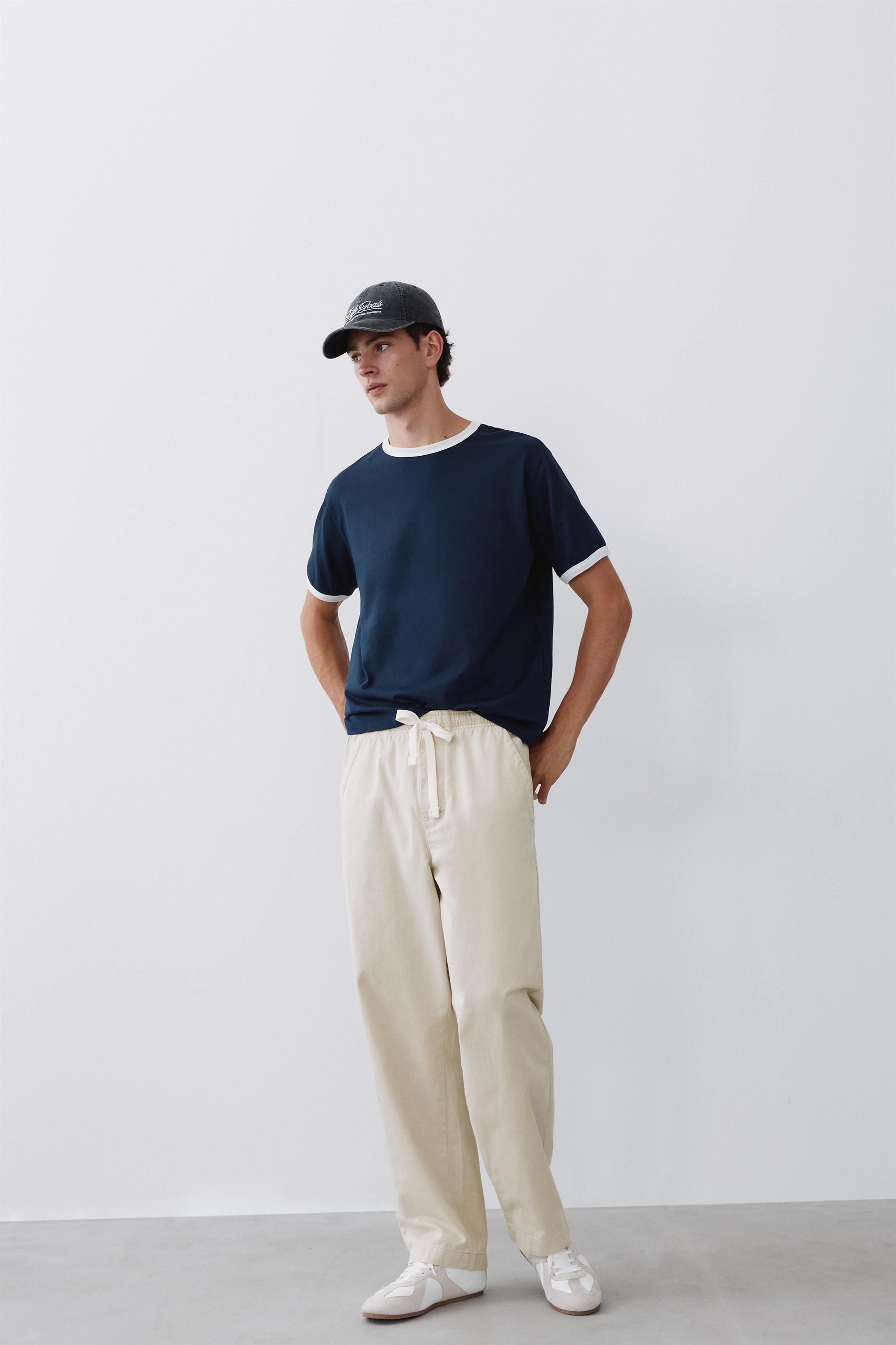 Baggy jogger pants — Off white