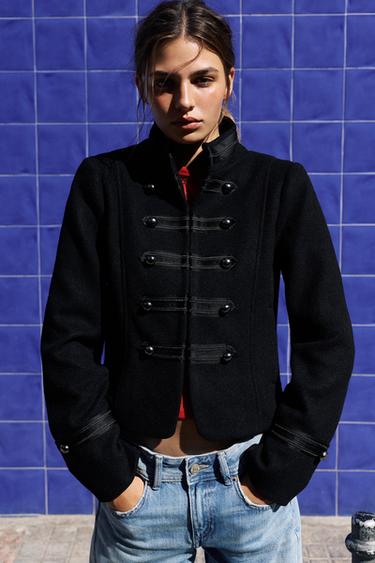 Fitted fireman clasp jacket — Black 1
