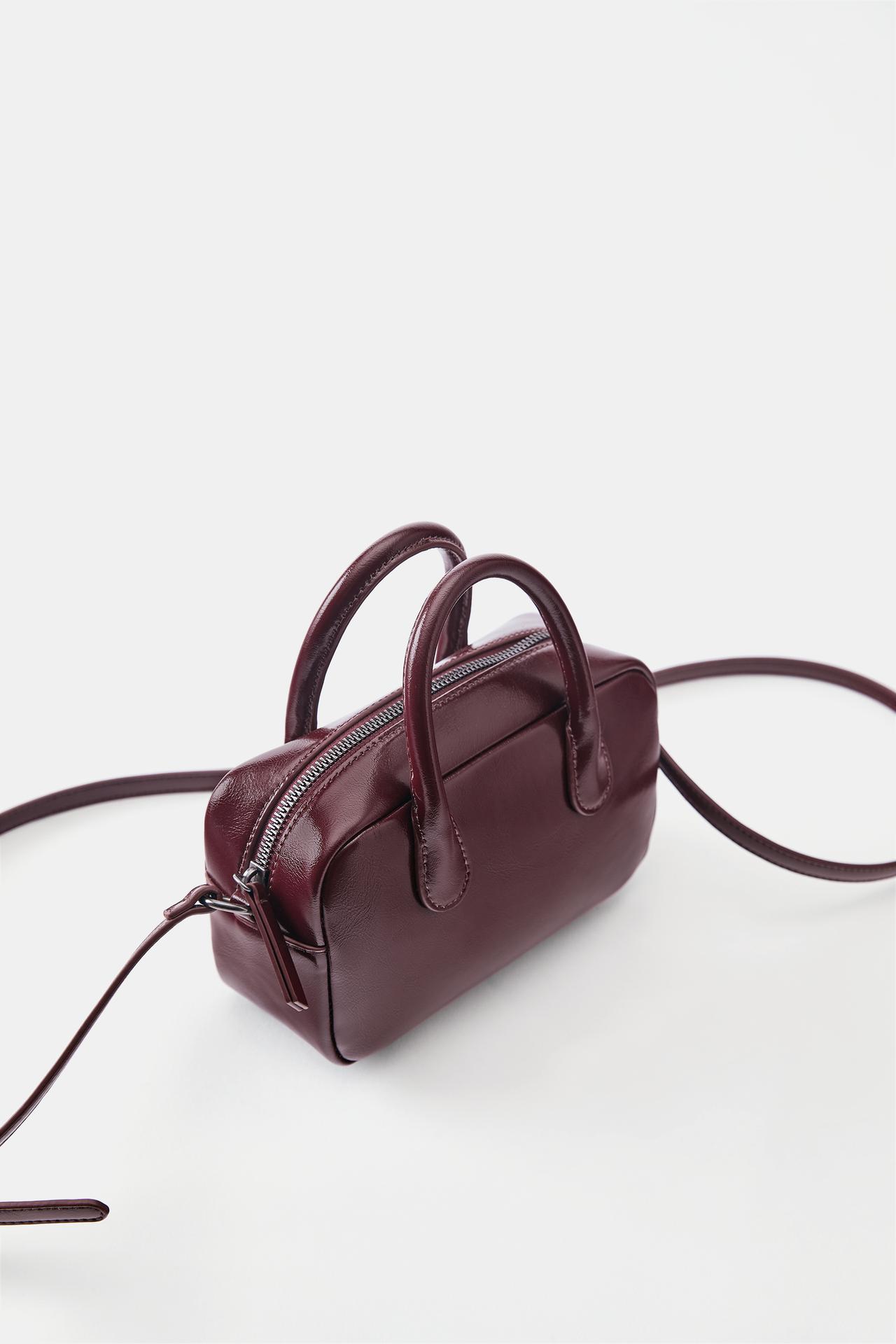 Mini crossbody bag — Burgundy
